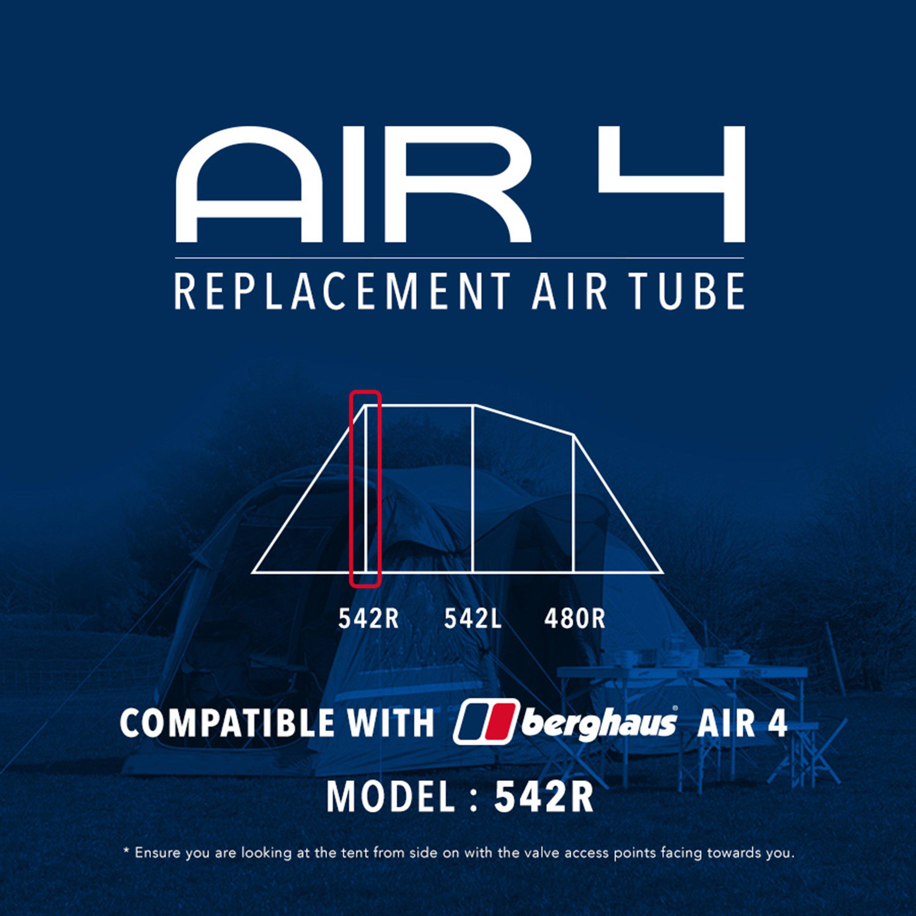 Air 4 Tent Replacement Air Tube - 542R, Black