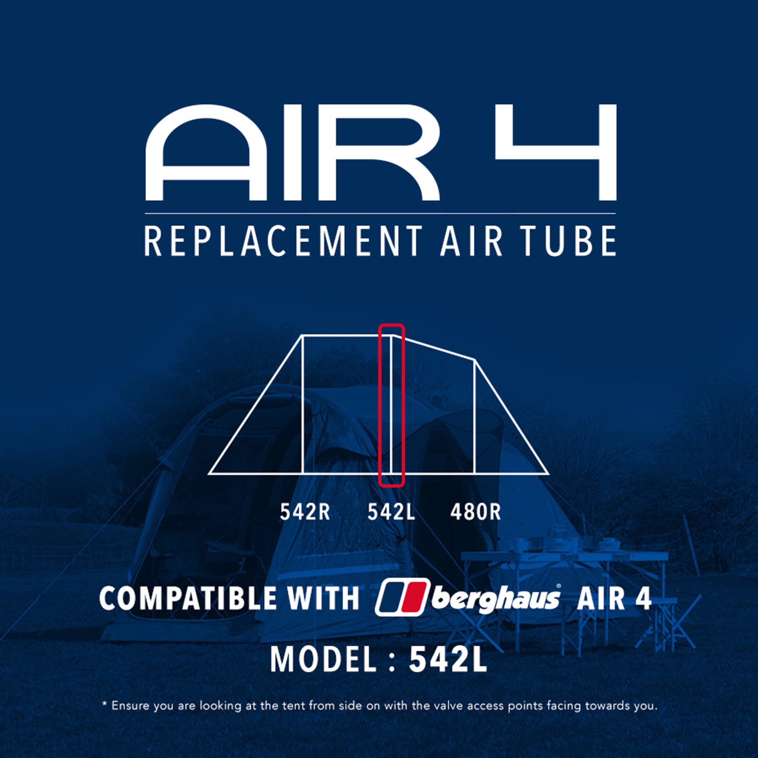 Air 4 Tent Replacement Air Tube - 542L, Black