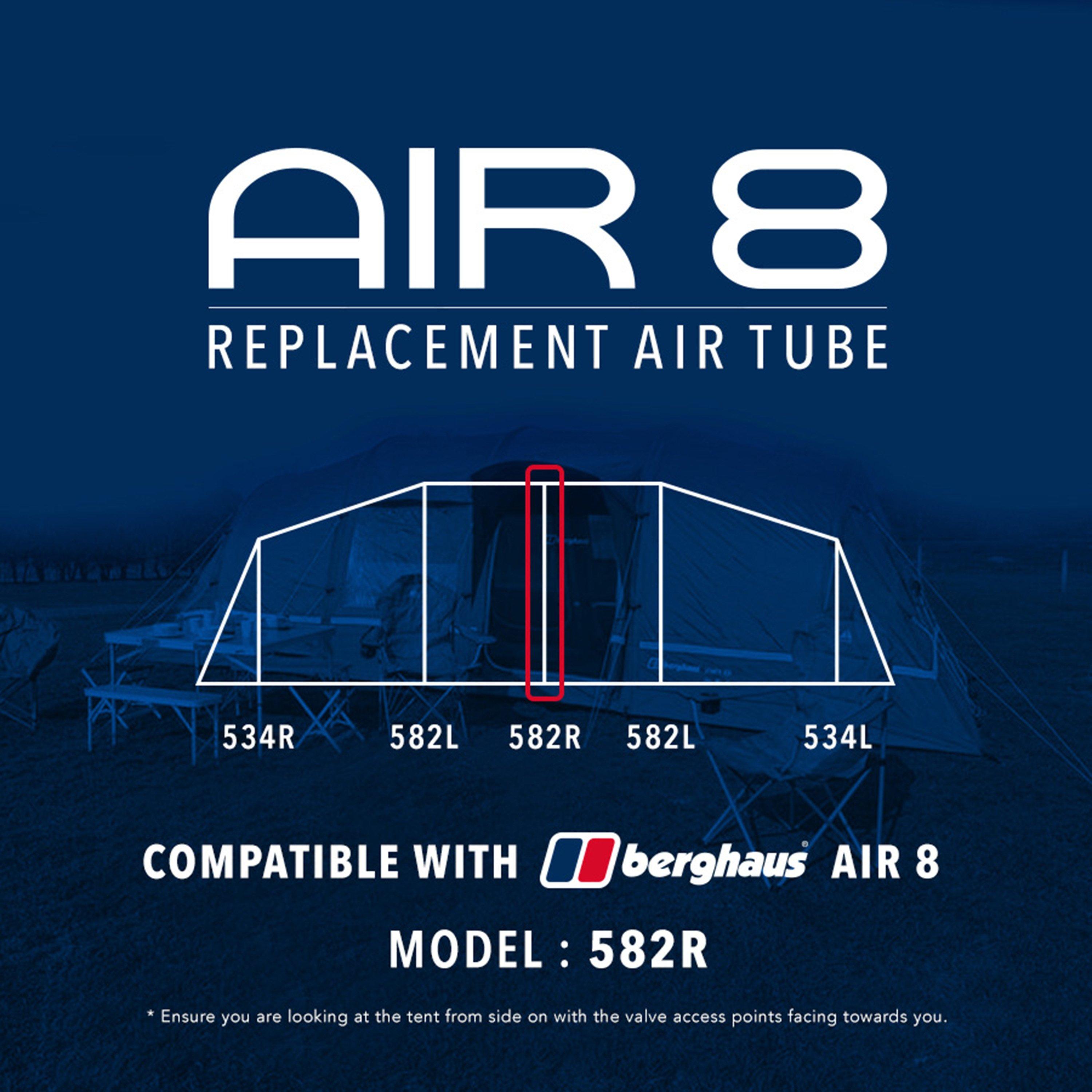 Eurohike Air 8 Tent Replacement Air Tube - 582R - Black, Black