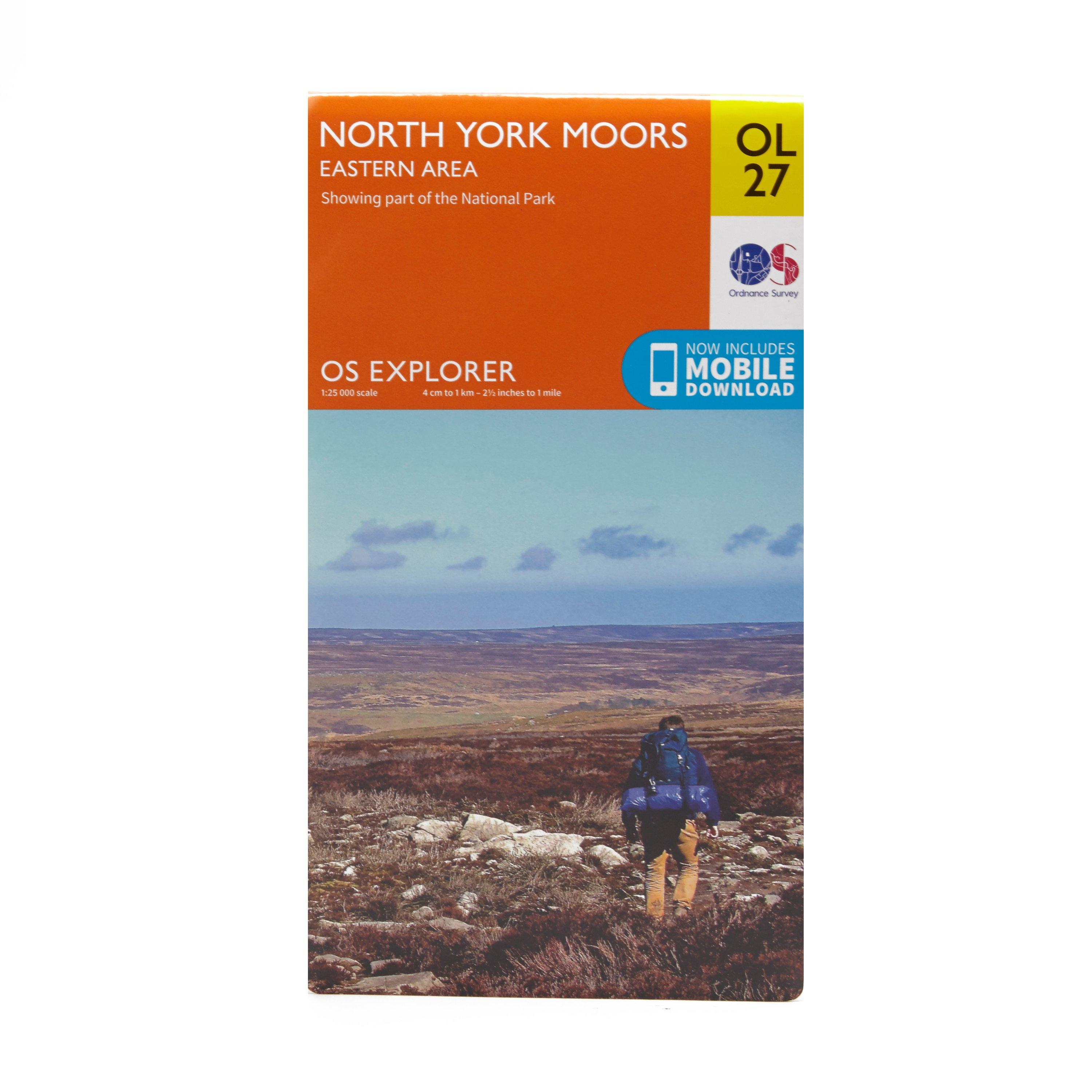 Explorer Ol27 North York Moors - Eastern Area Map With Digital Version - Orange, Orange