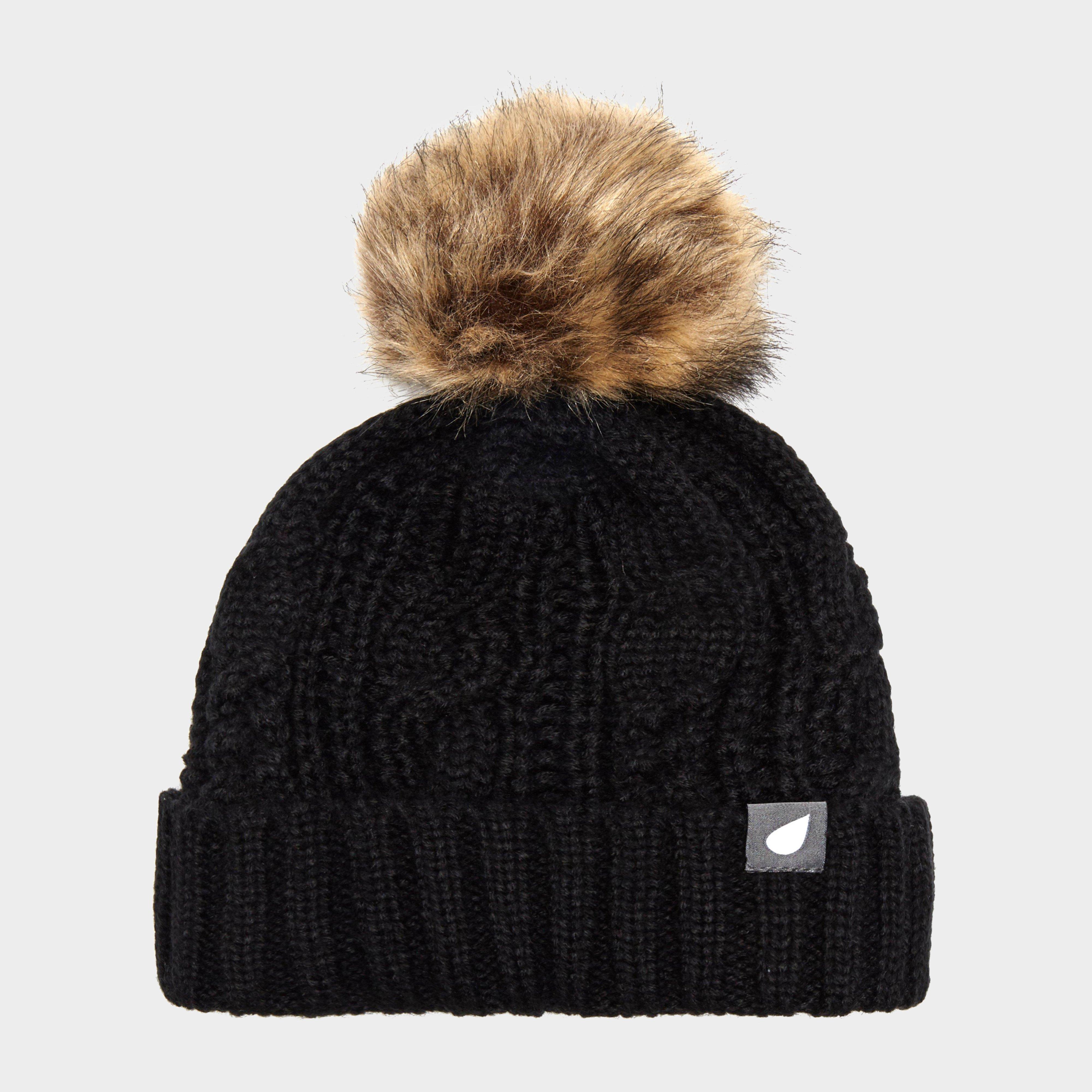 Peter Storm Women's Daisy Bobble Hat - Blk, BLK