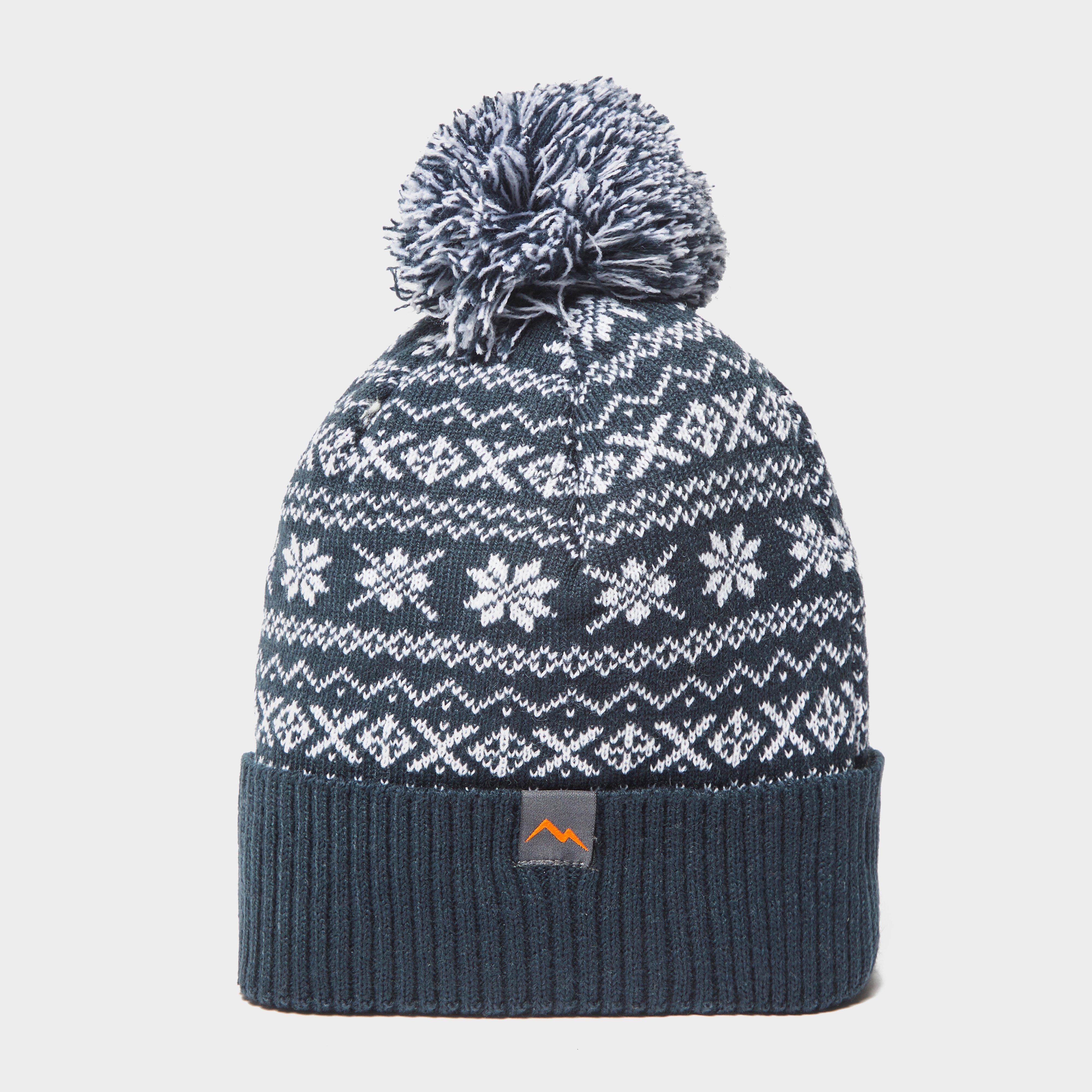 Peter Storm Men's Drew Fairisle Bobble Beanie - Navy, Navy