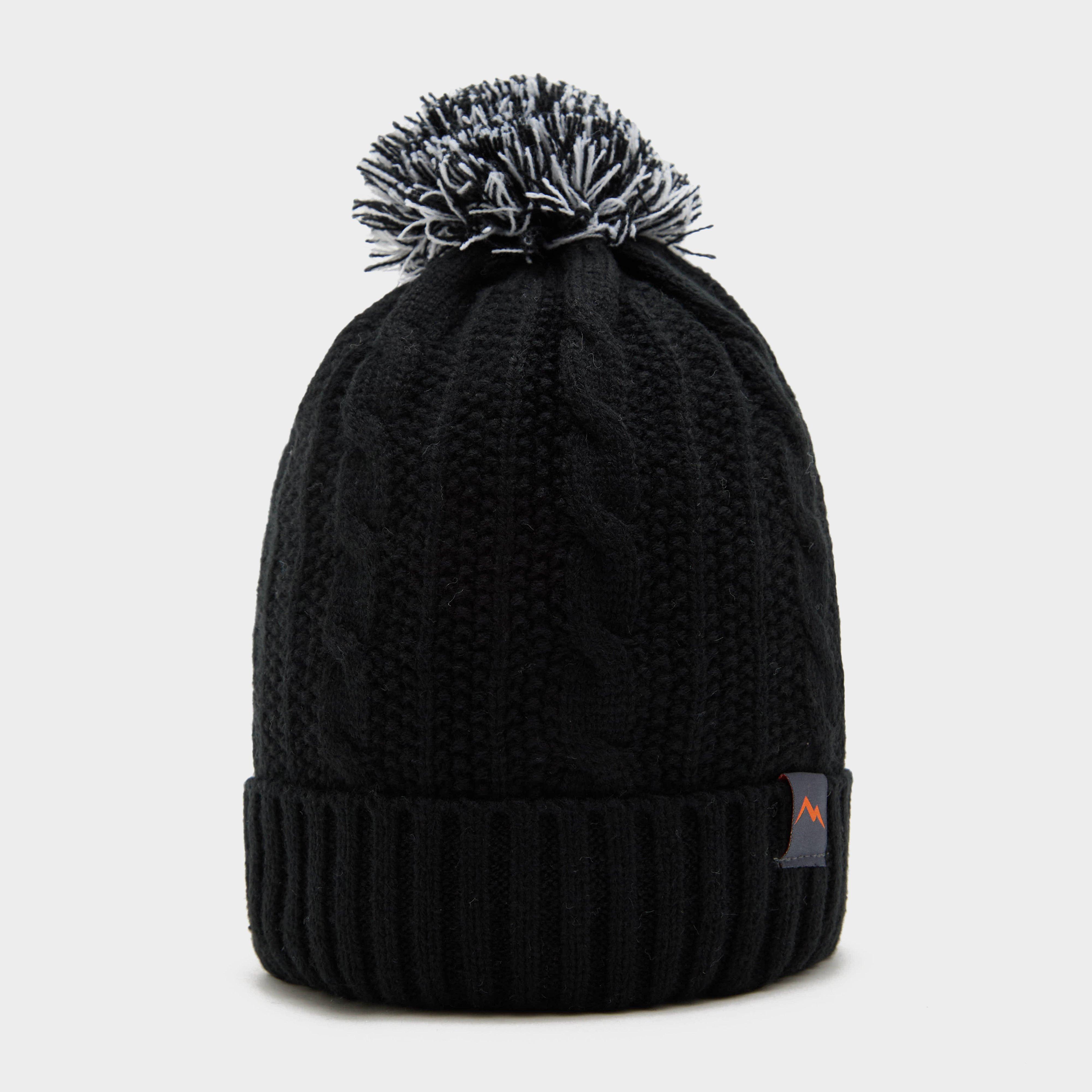 Peter Storm Men's Leon Waterproof Bobble Hat - Black, Black