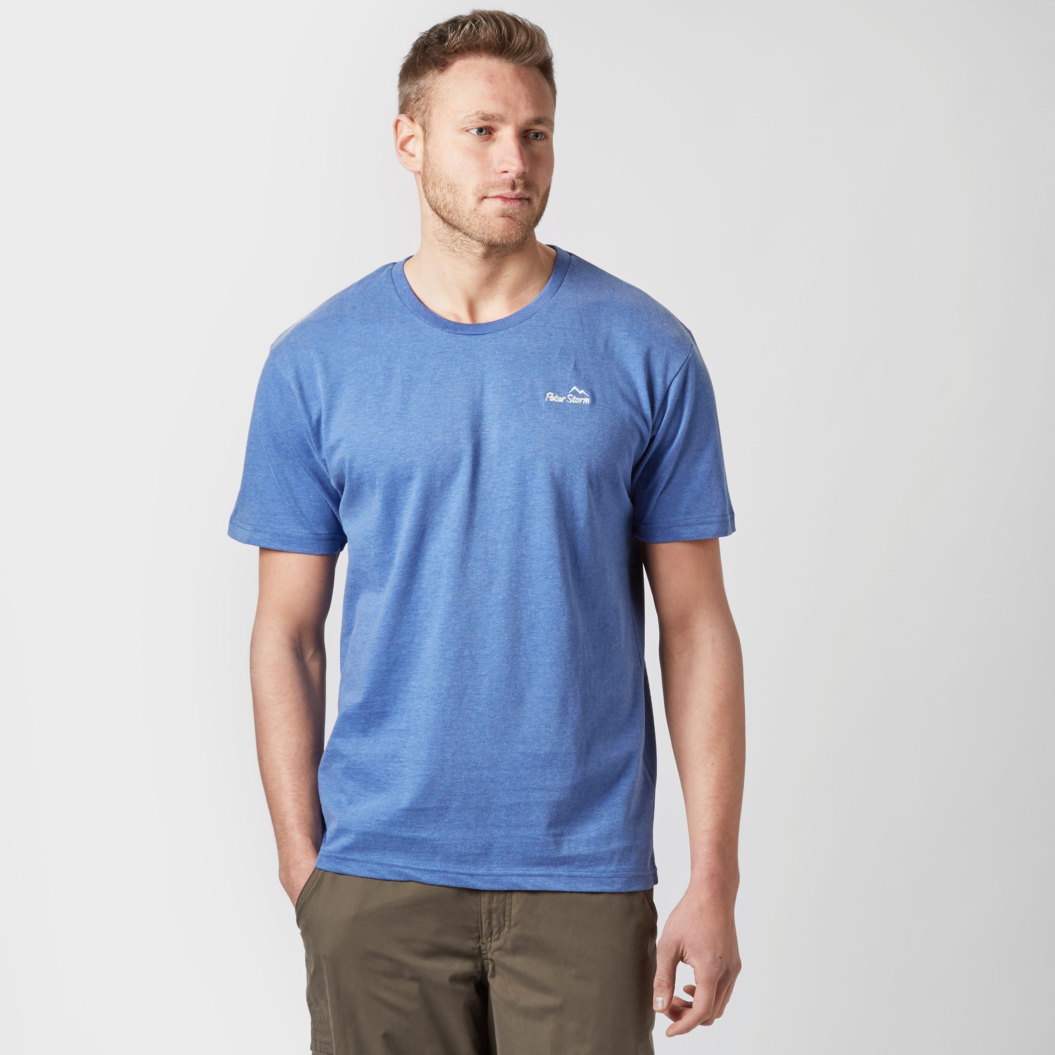 Peter Storm Men's Heritage Ii T-Shirt - Blue, Blue