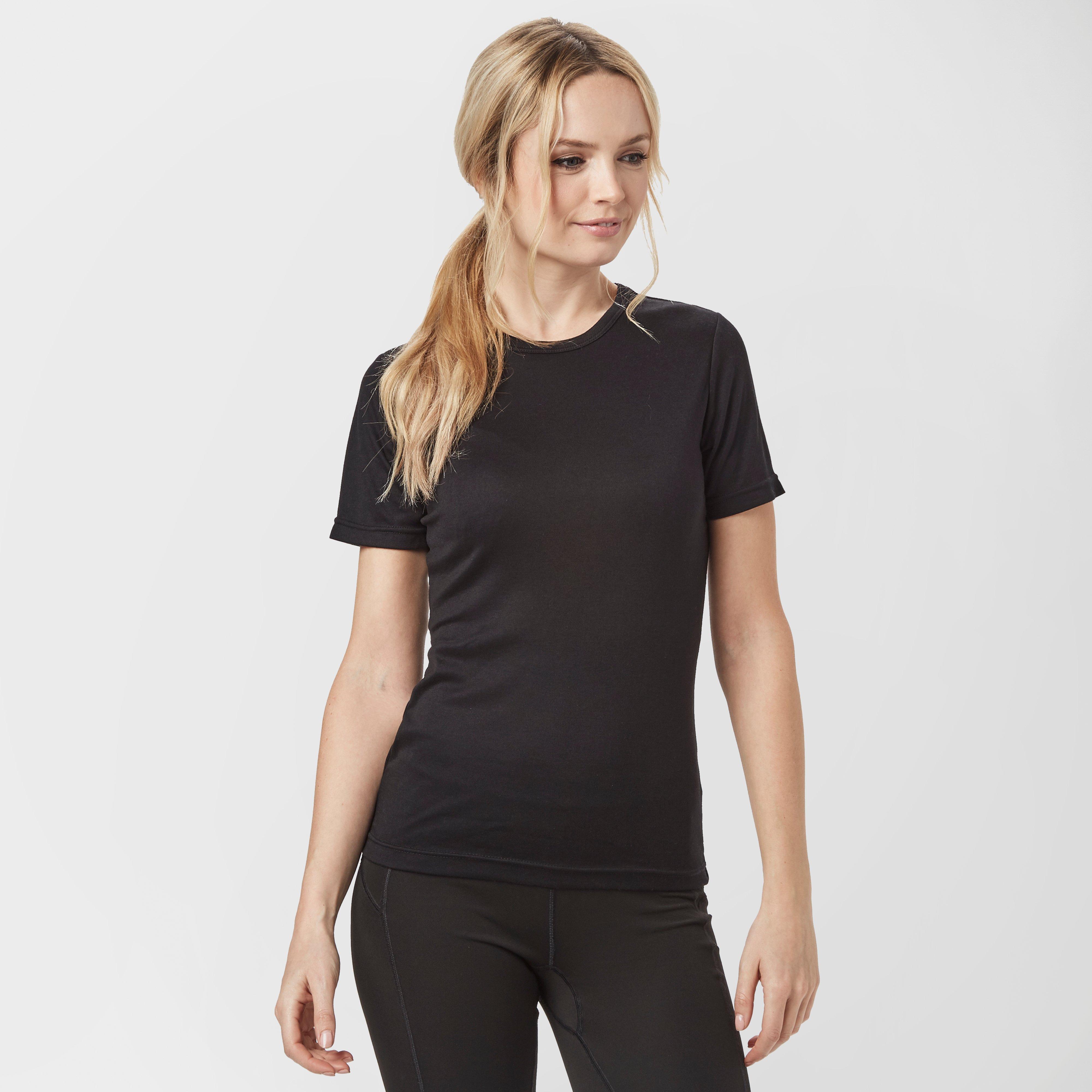 Peter Storm Women's Short Sleeve Thermal Crew - Black, Black