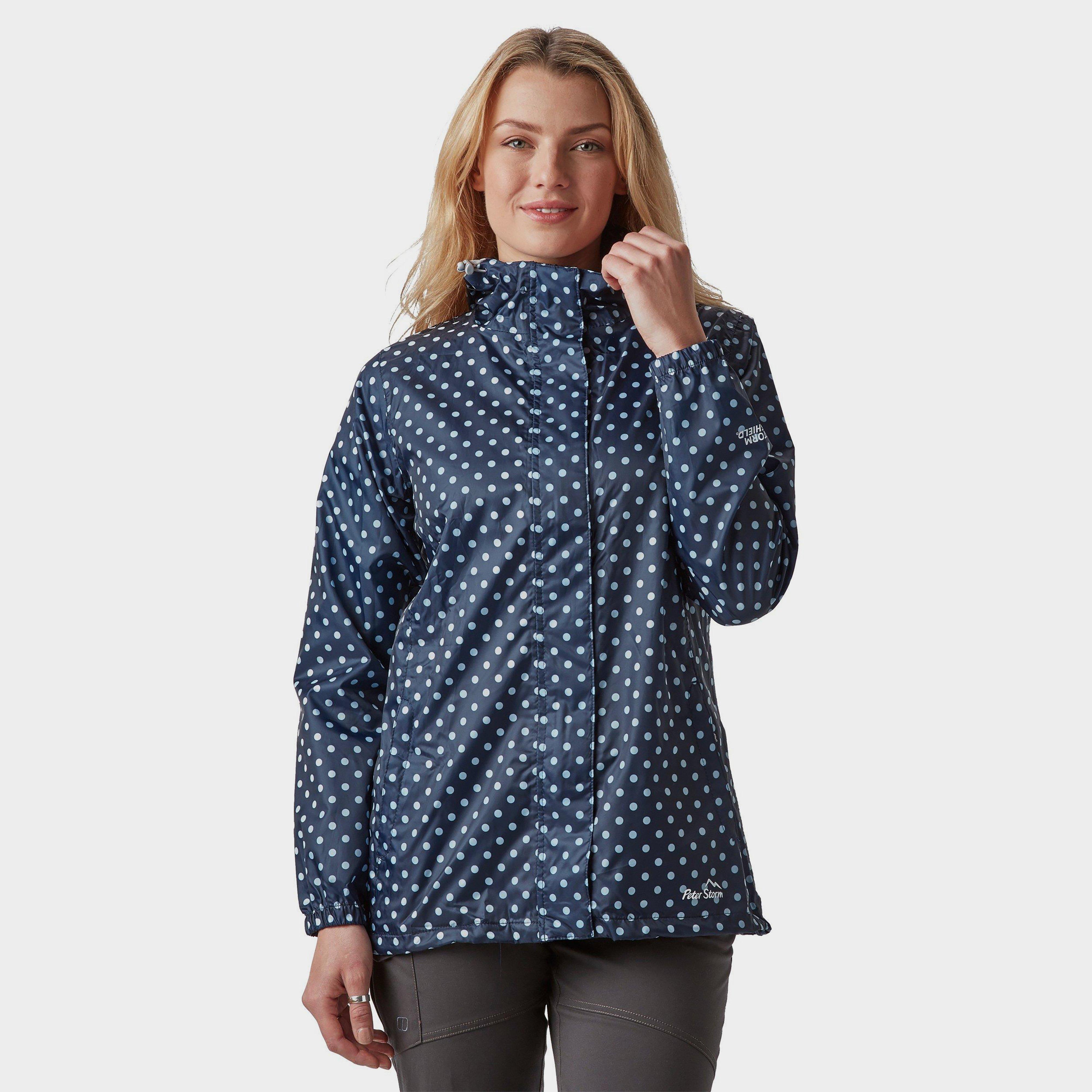 Peter Storm Women's Patterned Packable Jacket - Navy, Navy