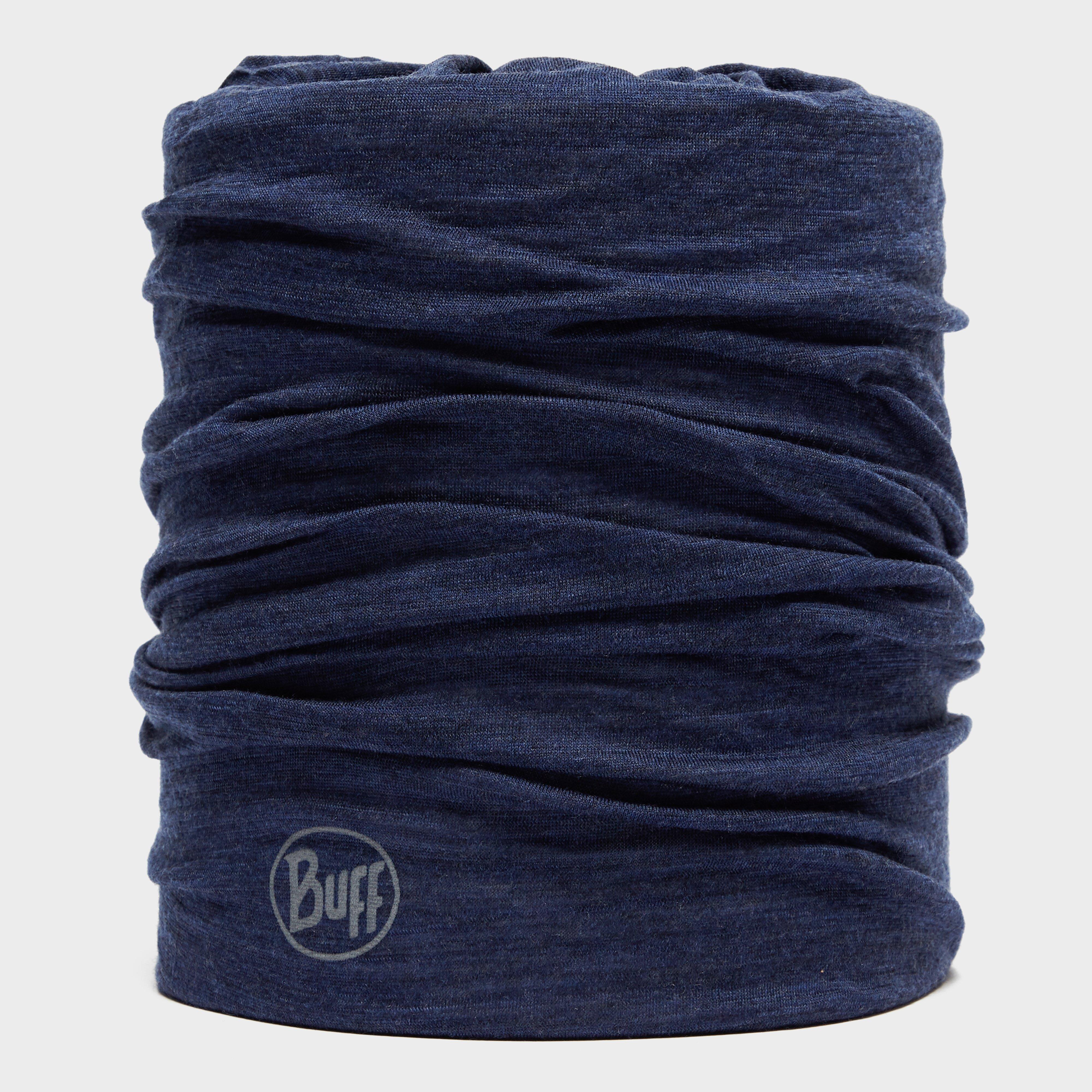 Buff Lightweight Wool Neckwarmer - Navy, Navy