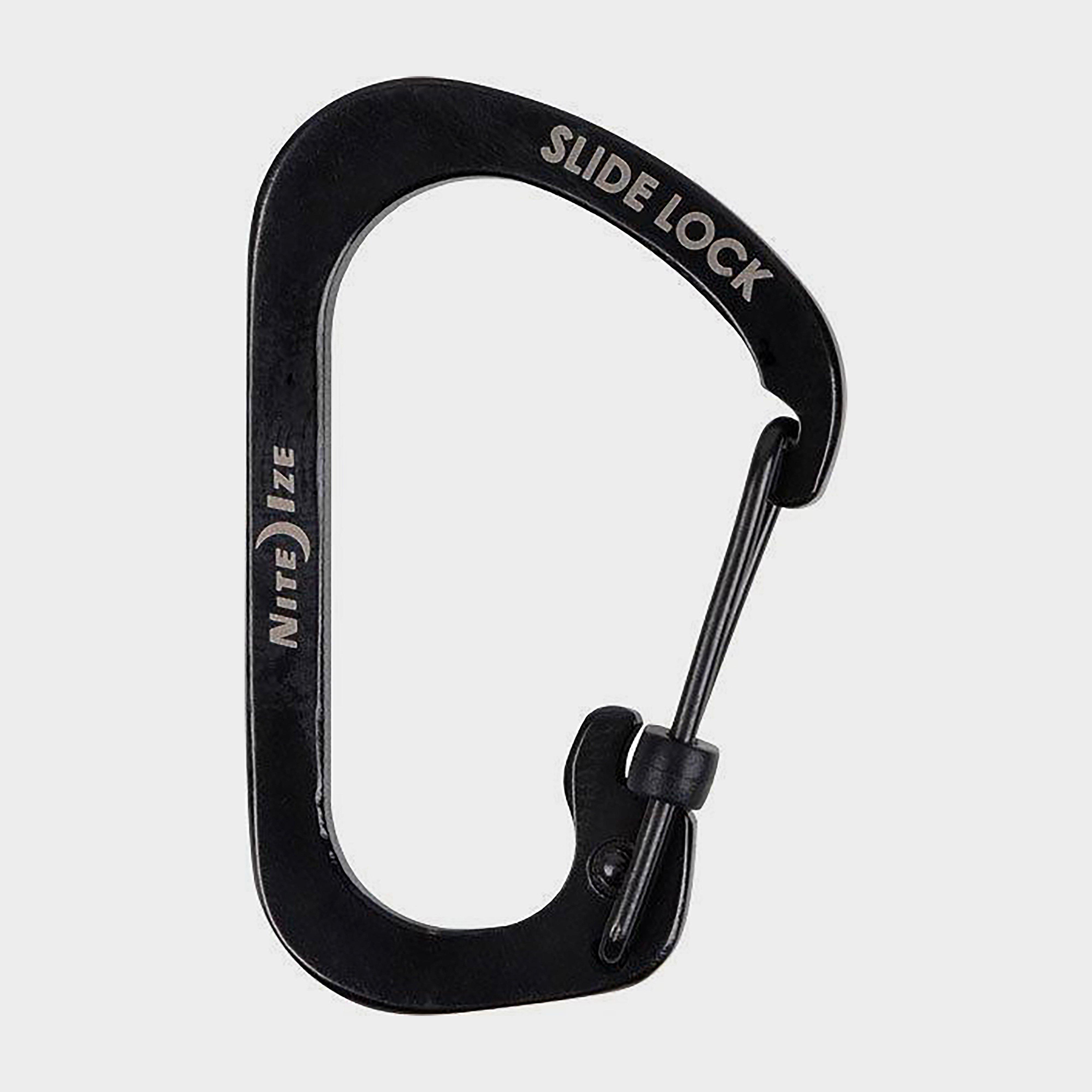 SlideLock Carabiner #2 (Black), Black