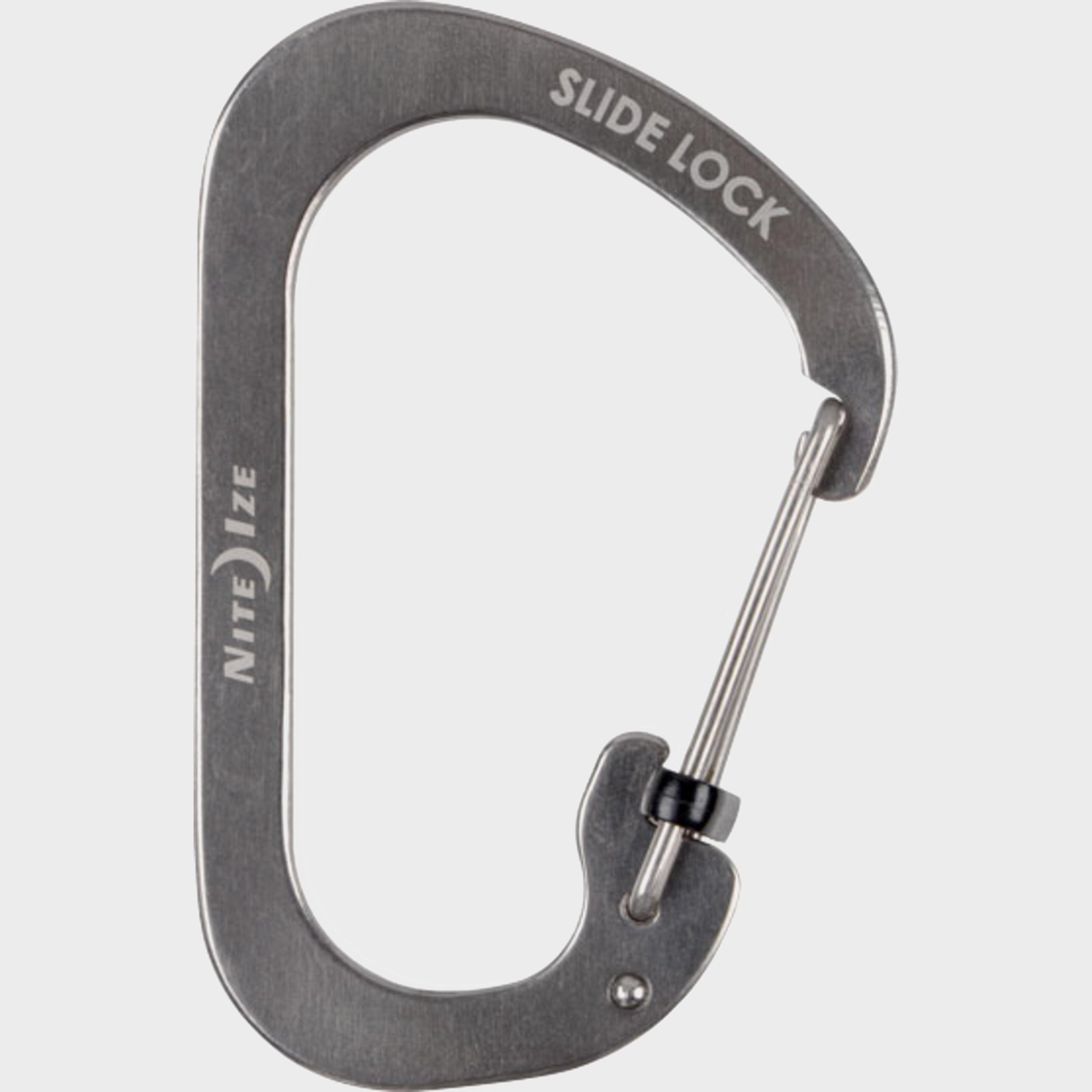 Niteize Slidelock Carabiner #4 (Stainless Steel) - Grey, Grey