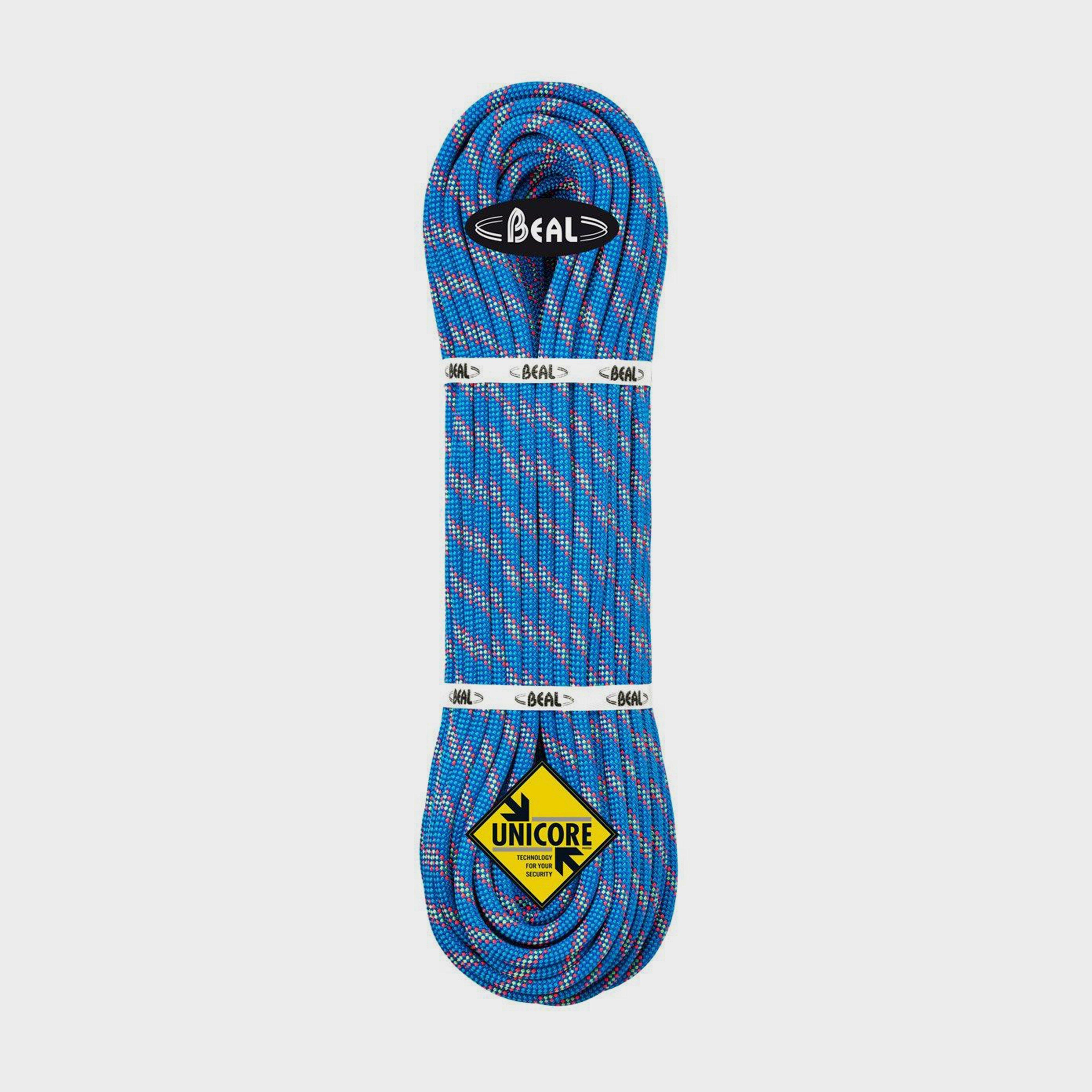 Image of Beal Booster Iii 9.7Mm Dry Cover Climbing Rope (70M) - Blue, Blue