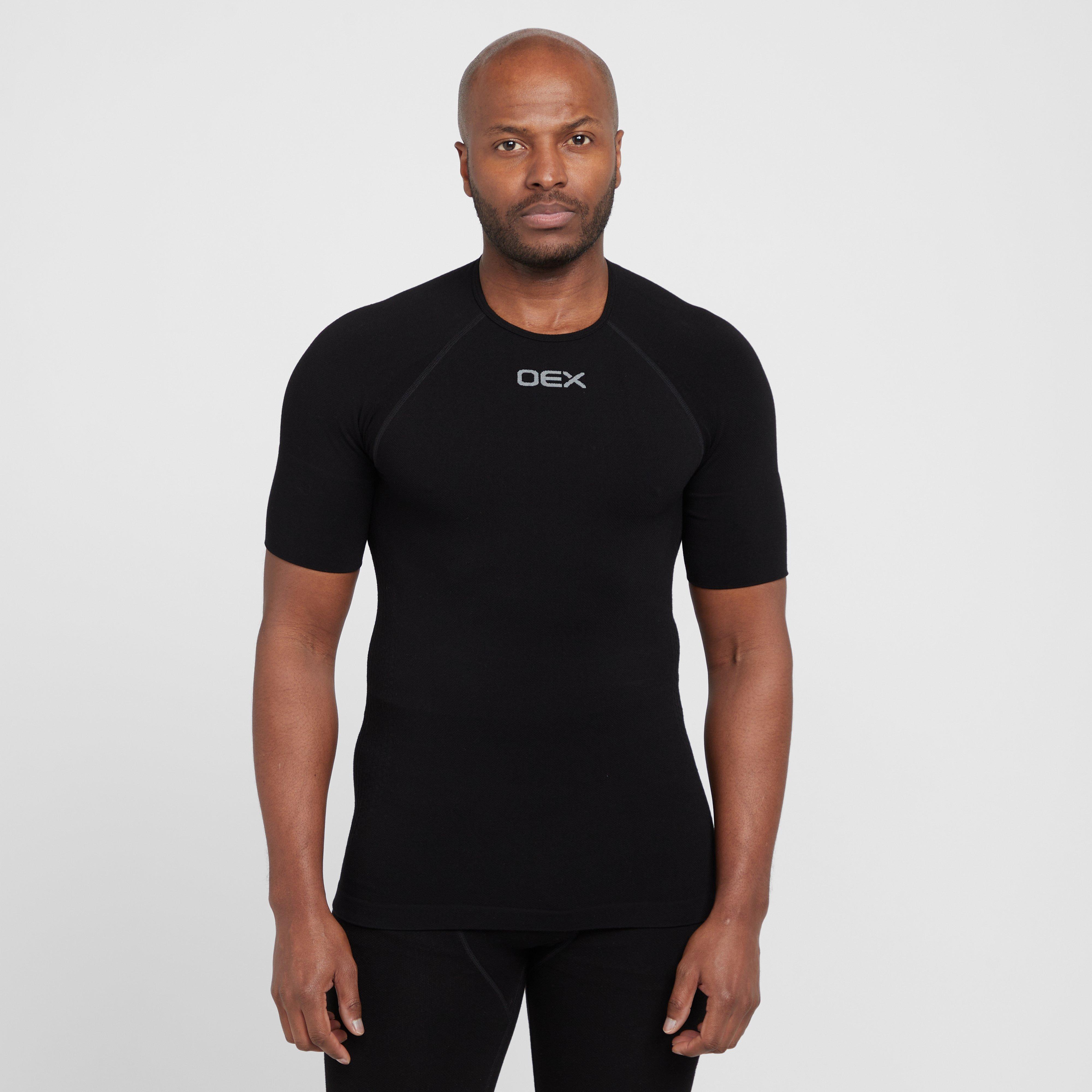 Men's Barneo Short Sleeve Baselayer Top - Black, Black