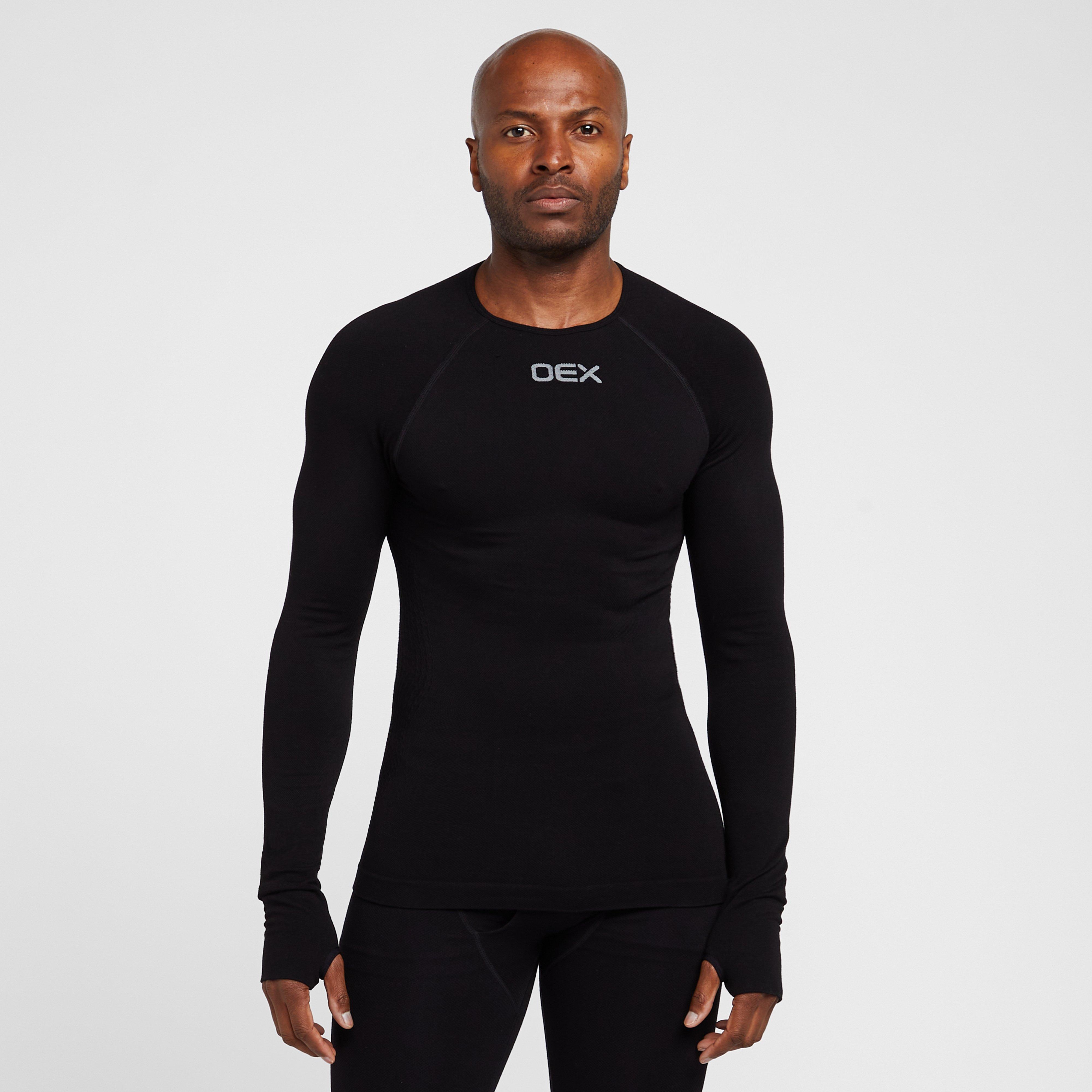 Men's Barneo Long Sleeve Baselayer Top - Black, Black