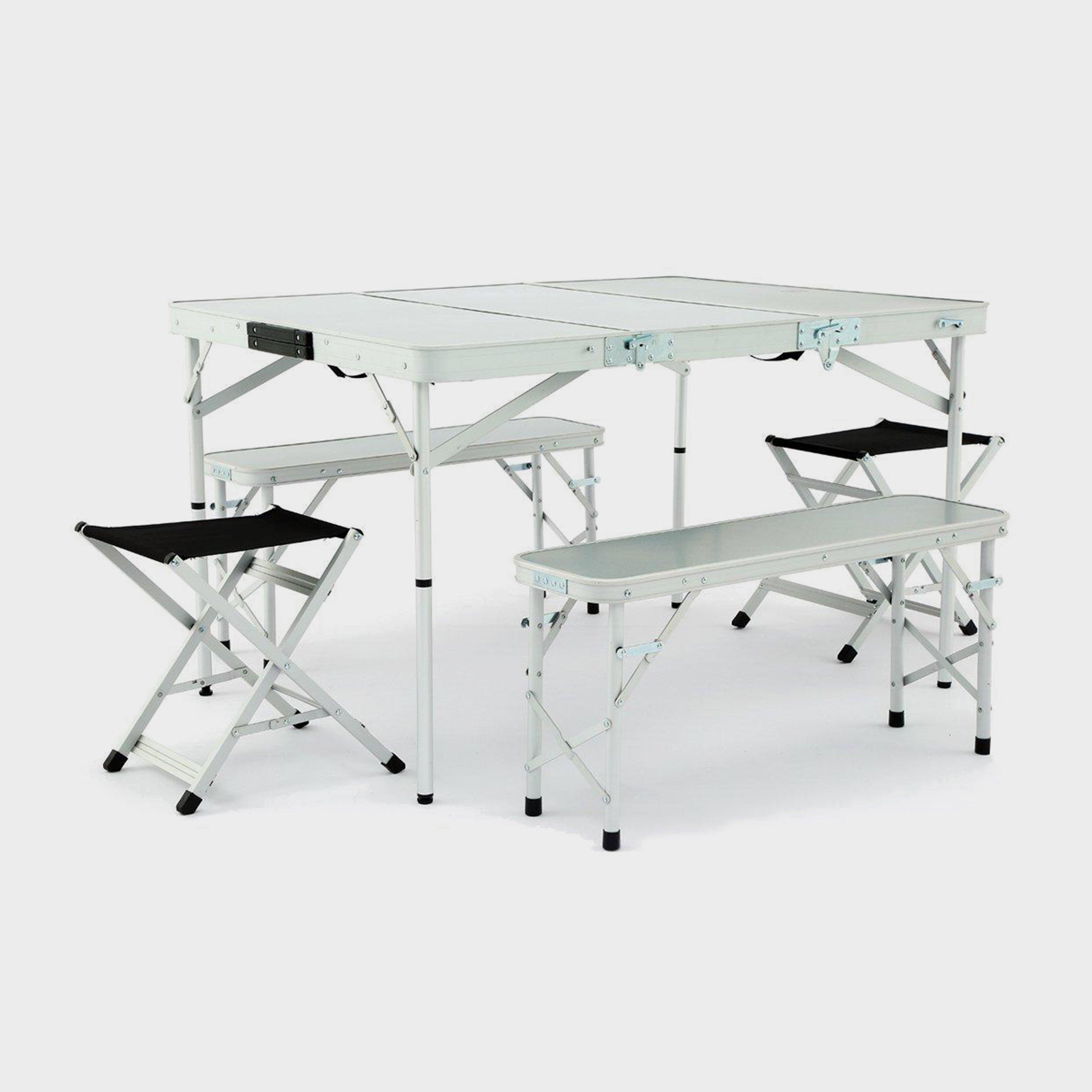 Click to view product details and reviews for Elite Picnic Table Set Silver.