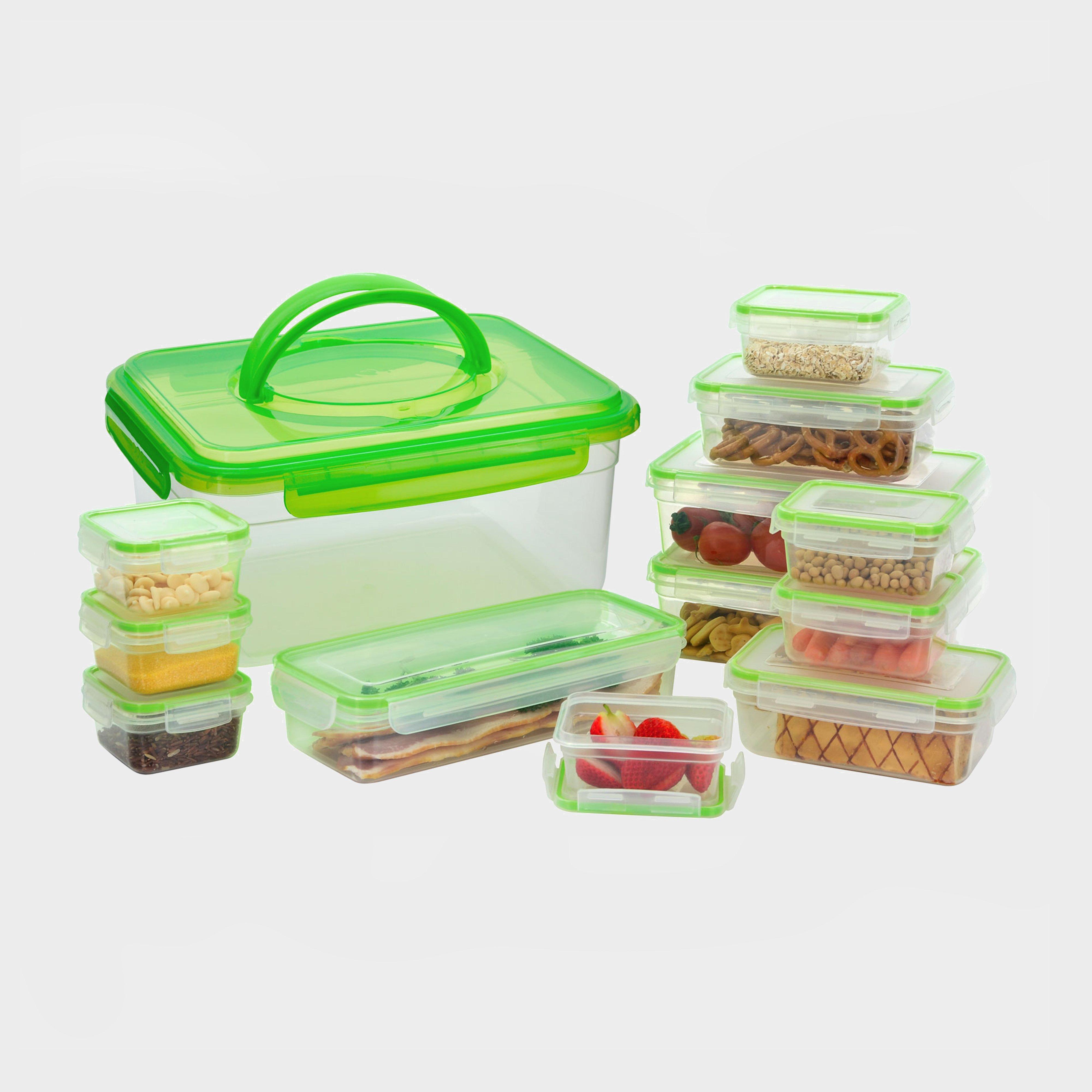 13 Piece Compact Food Storage Set - Green, Green