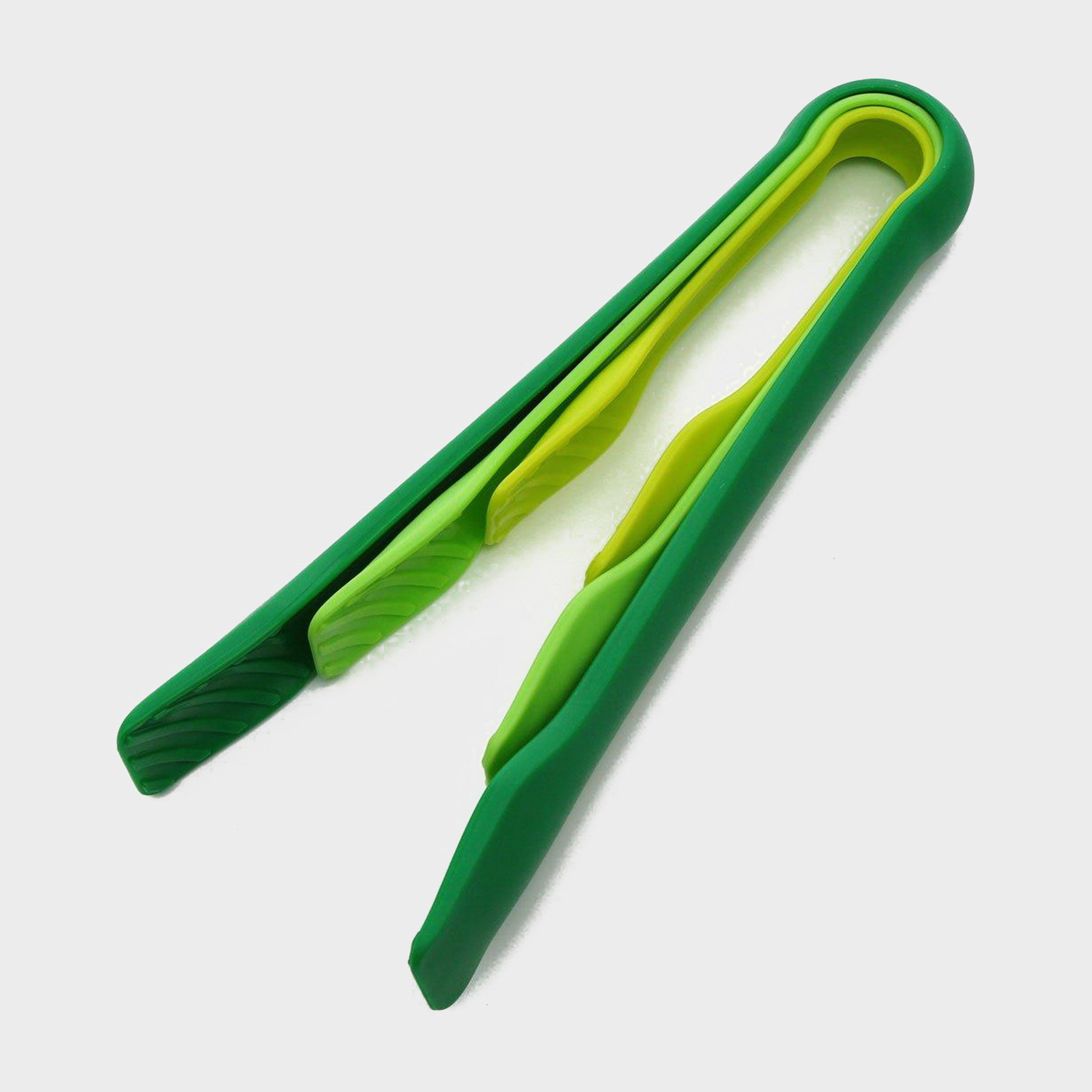 3-Piece Nylon Tongs Set - Green, Green