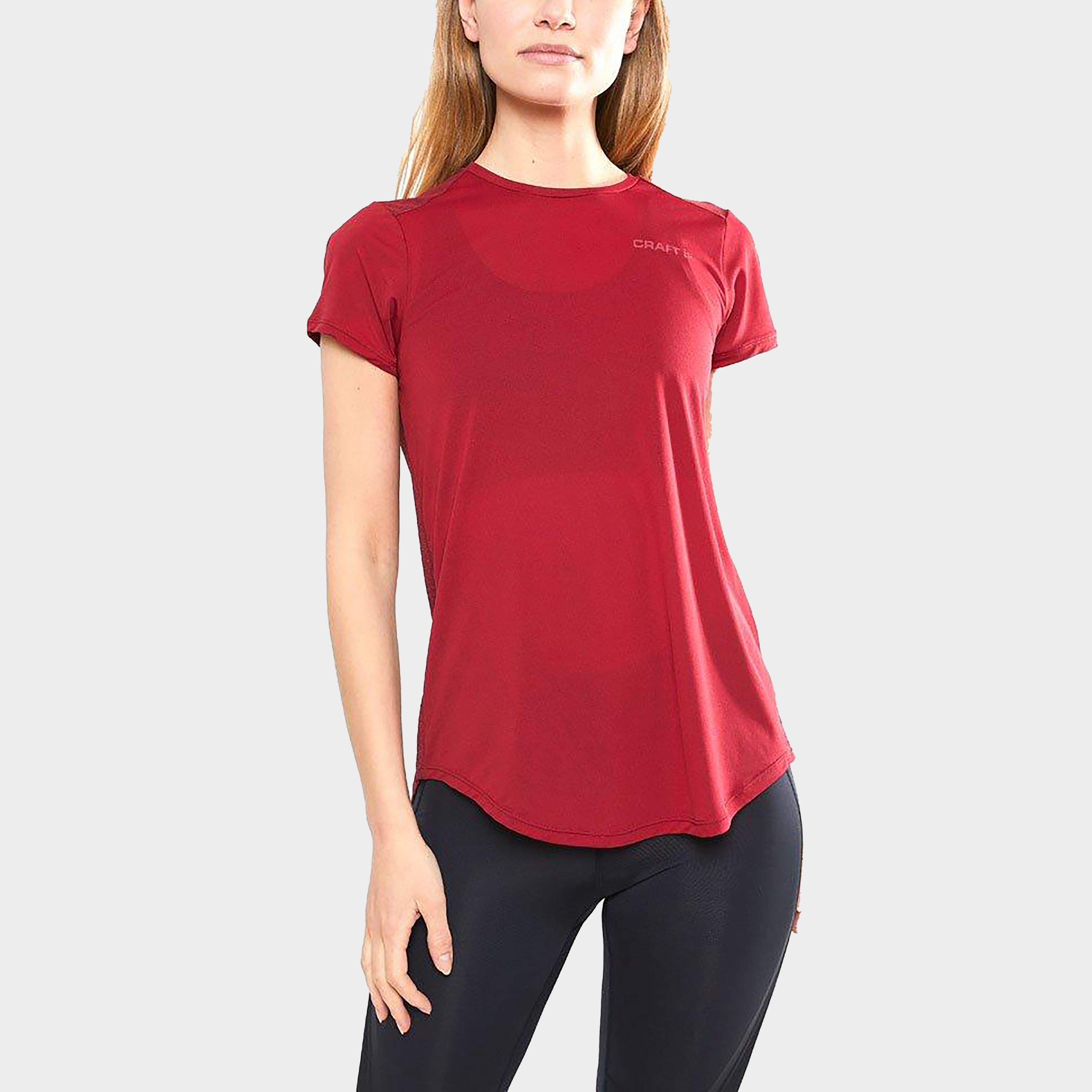 Women's Charge Ss Rn Tee - Red, Red