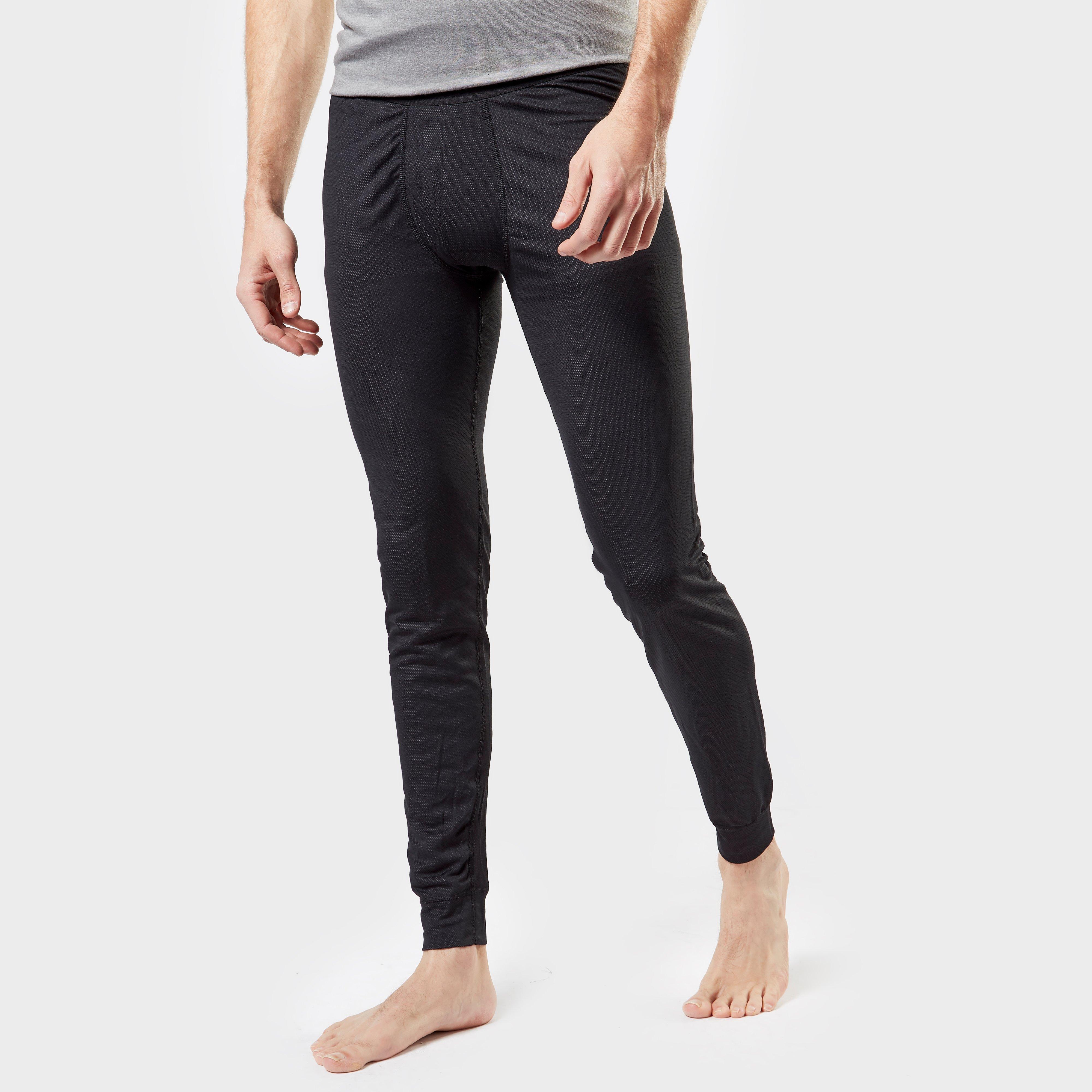 Odlo Men's Active F-Dry Light Base Layer Pants - Black, Black