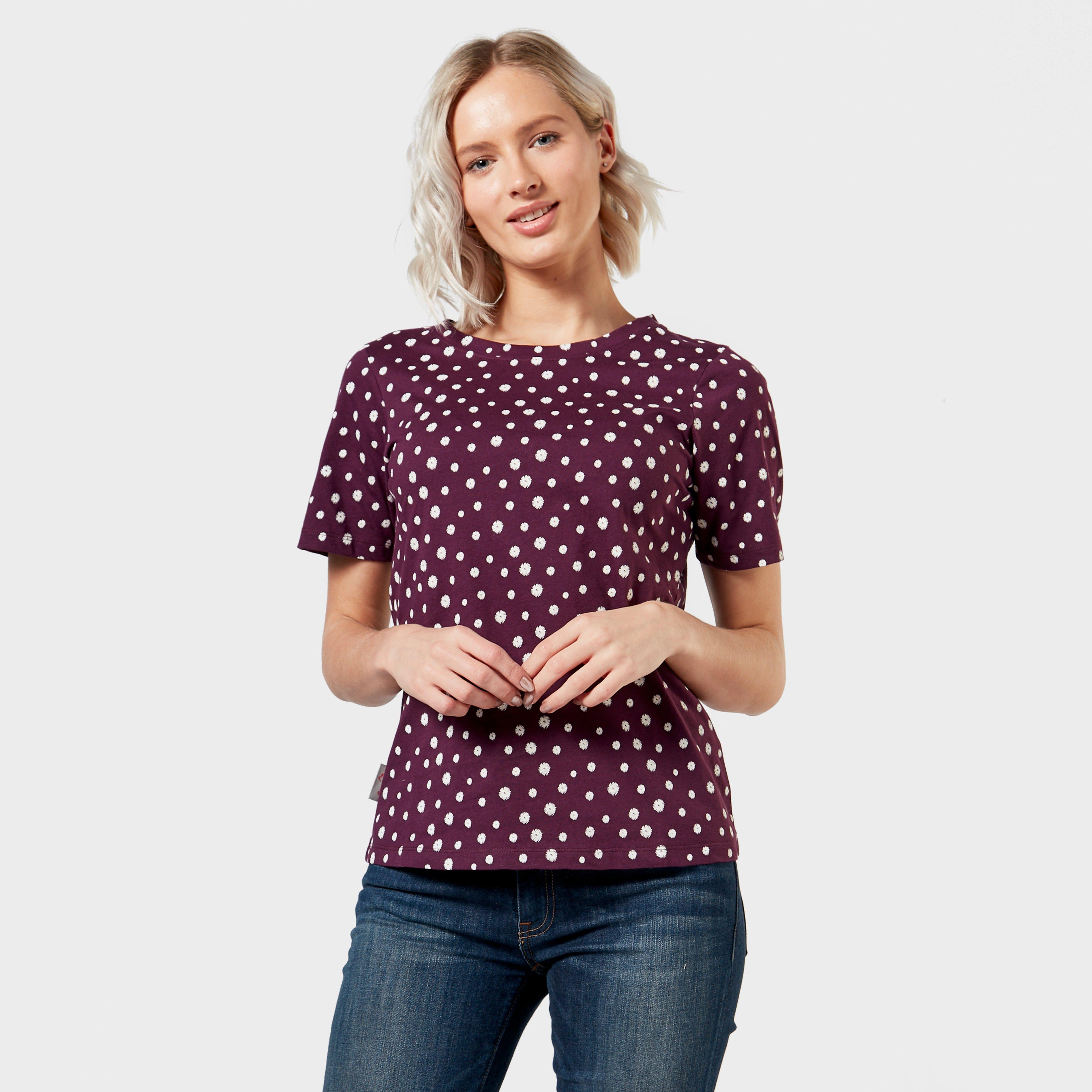 Women's Angel Pattern T-Shirt - Purple, Purple