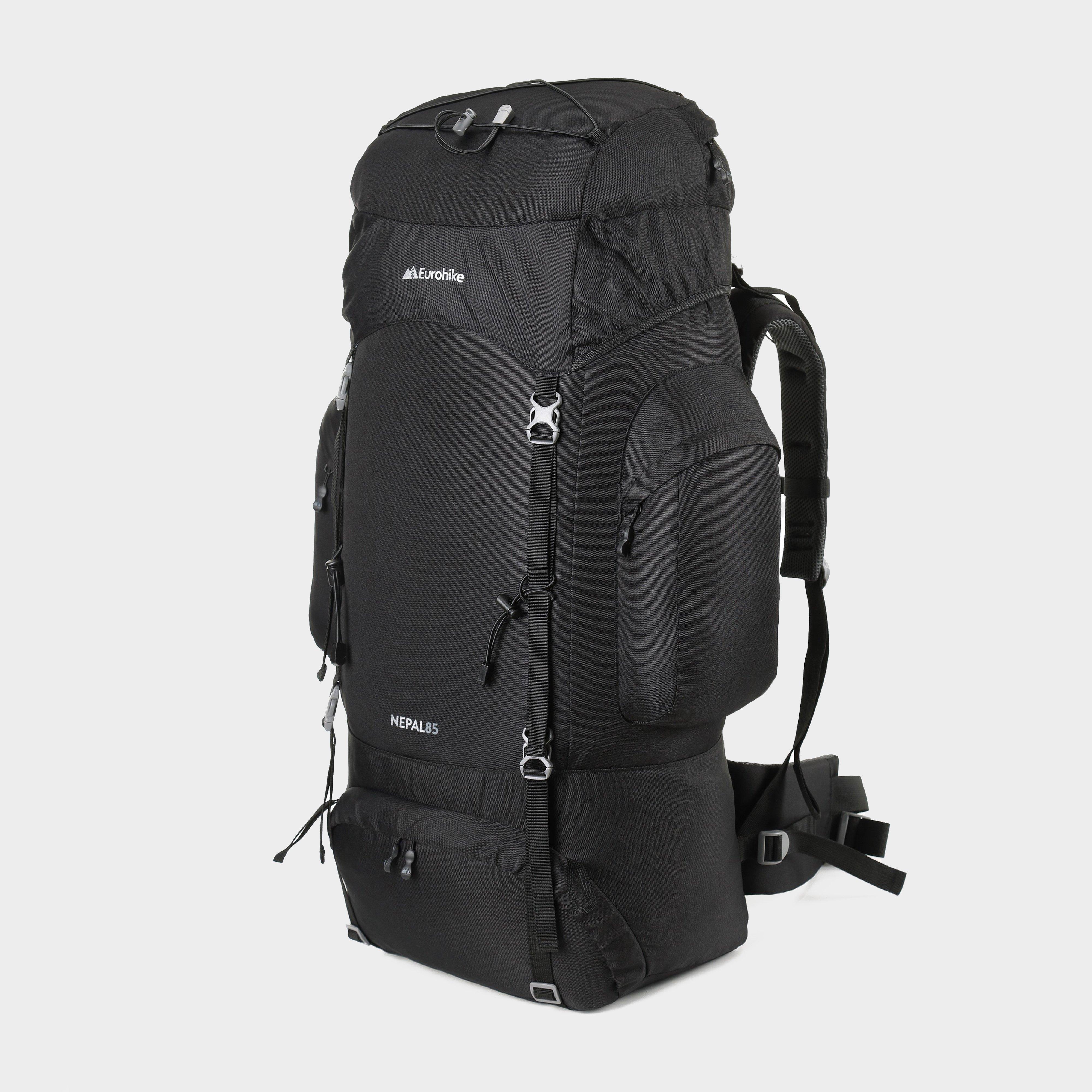 Eurohike Nepal 85L Rucksack - Black, Black