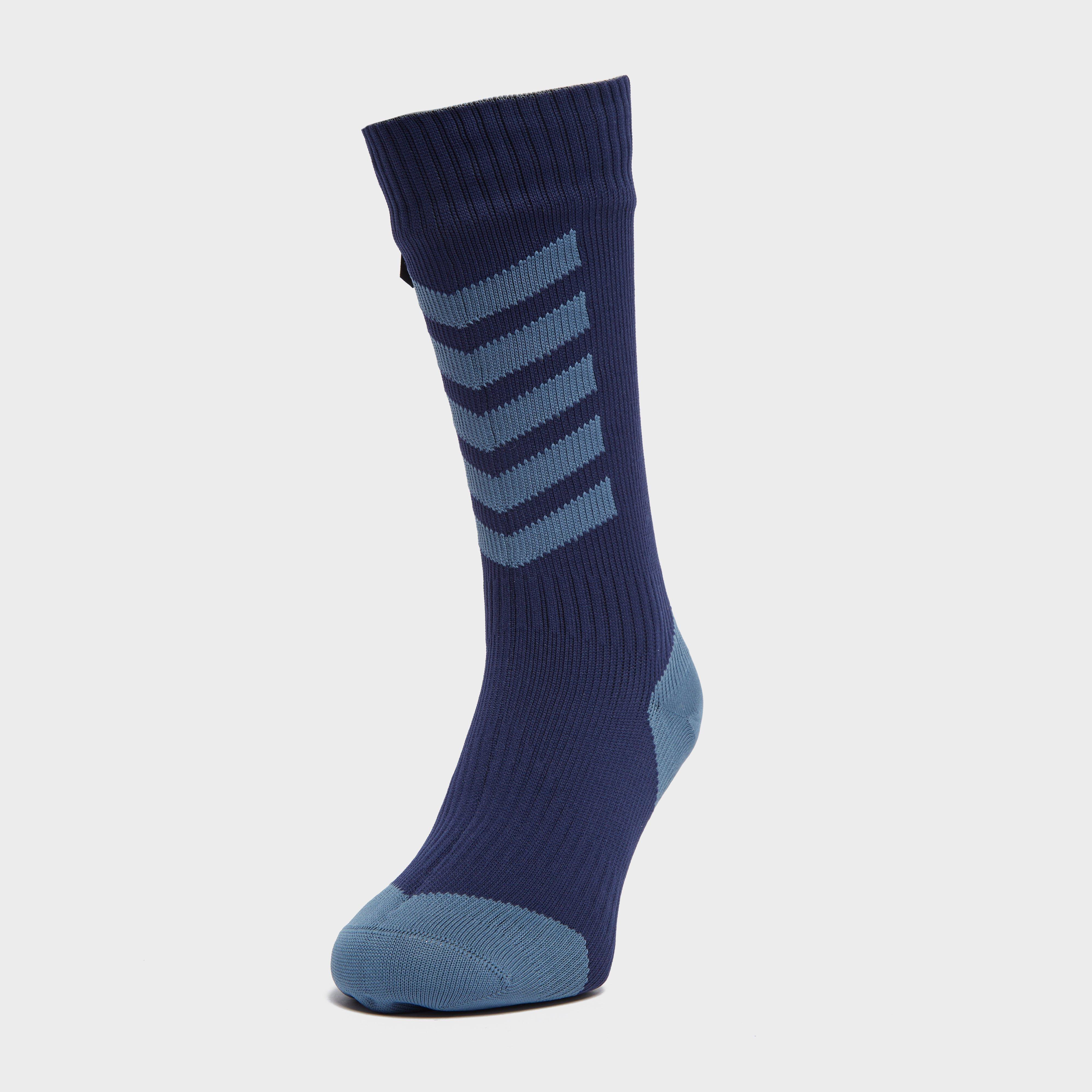 Millets SealSkinz Waterproof Cold Weather Mid Length Socks - Blue, Blue