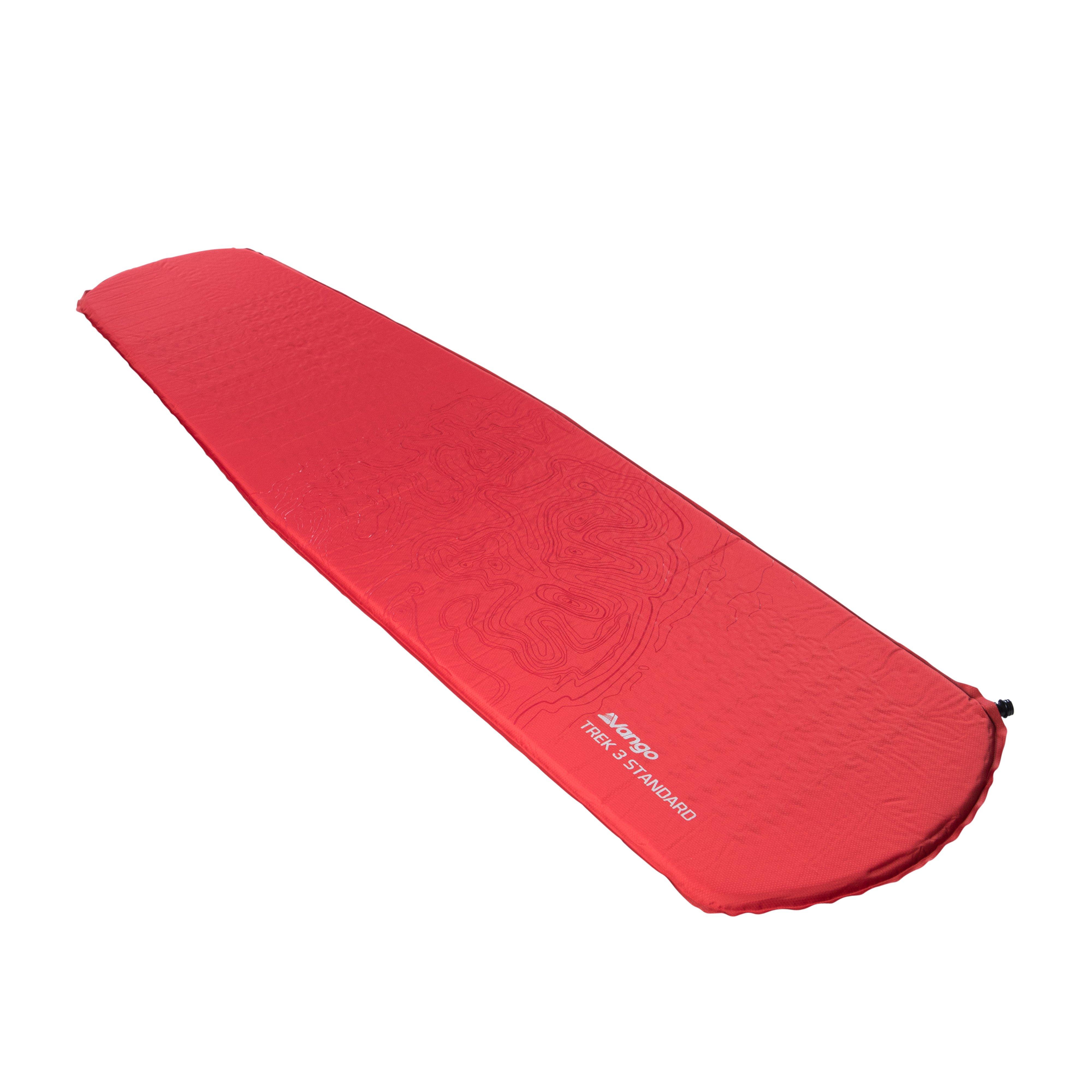 Trek Compact Self-Inflating Mat - Red, Red