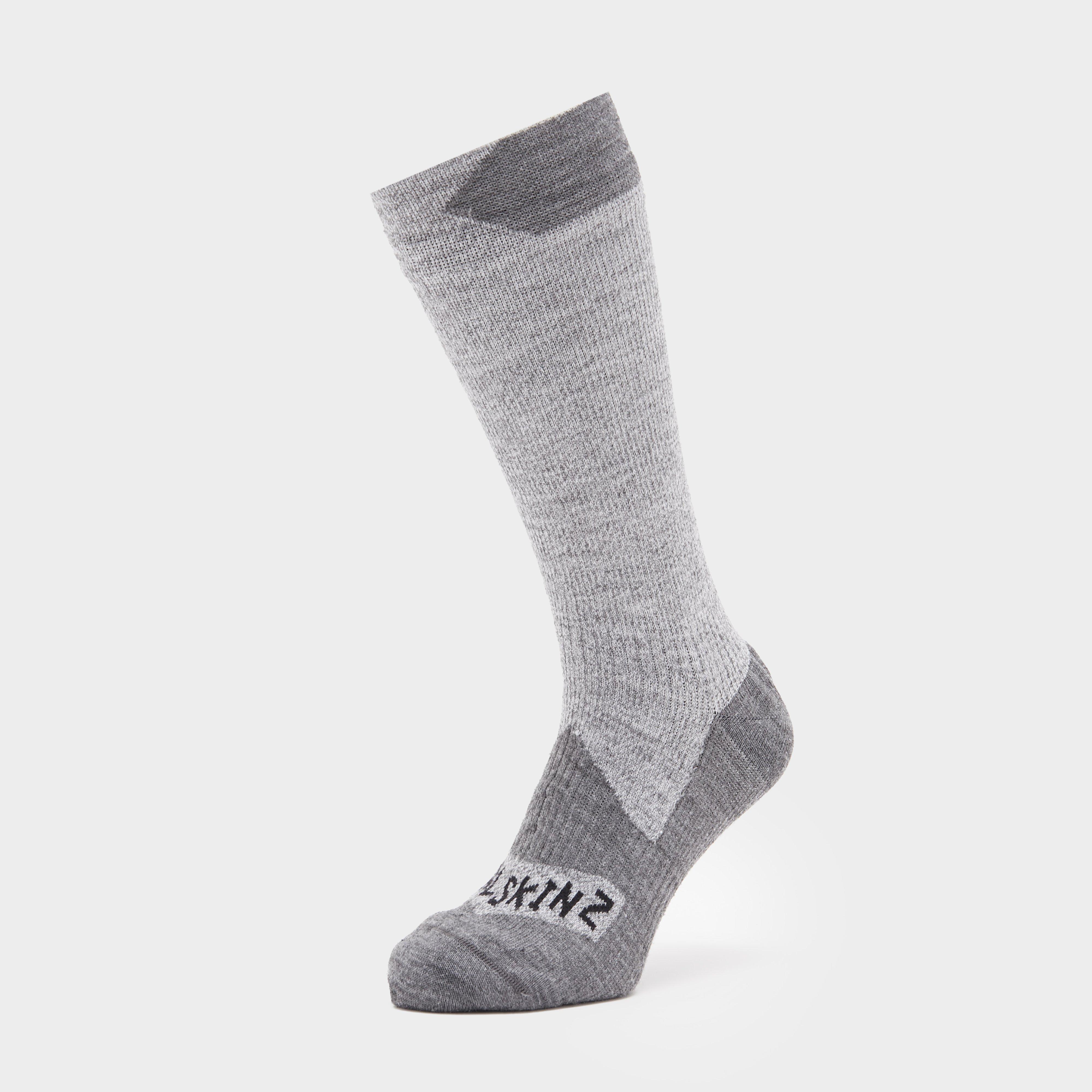 Sealskinz Waterproof All Weather Mid Length Socks - Grey, Grey