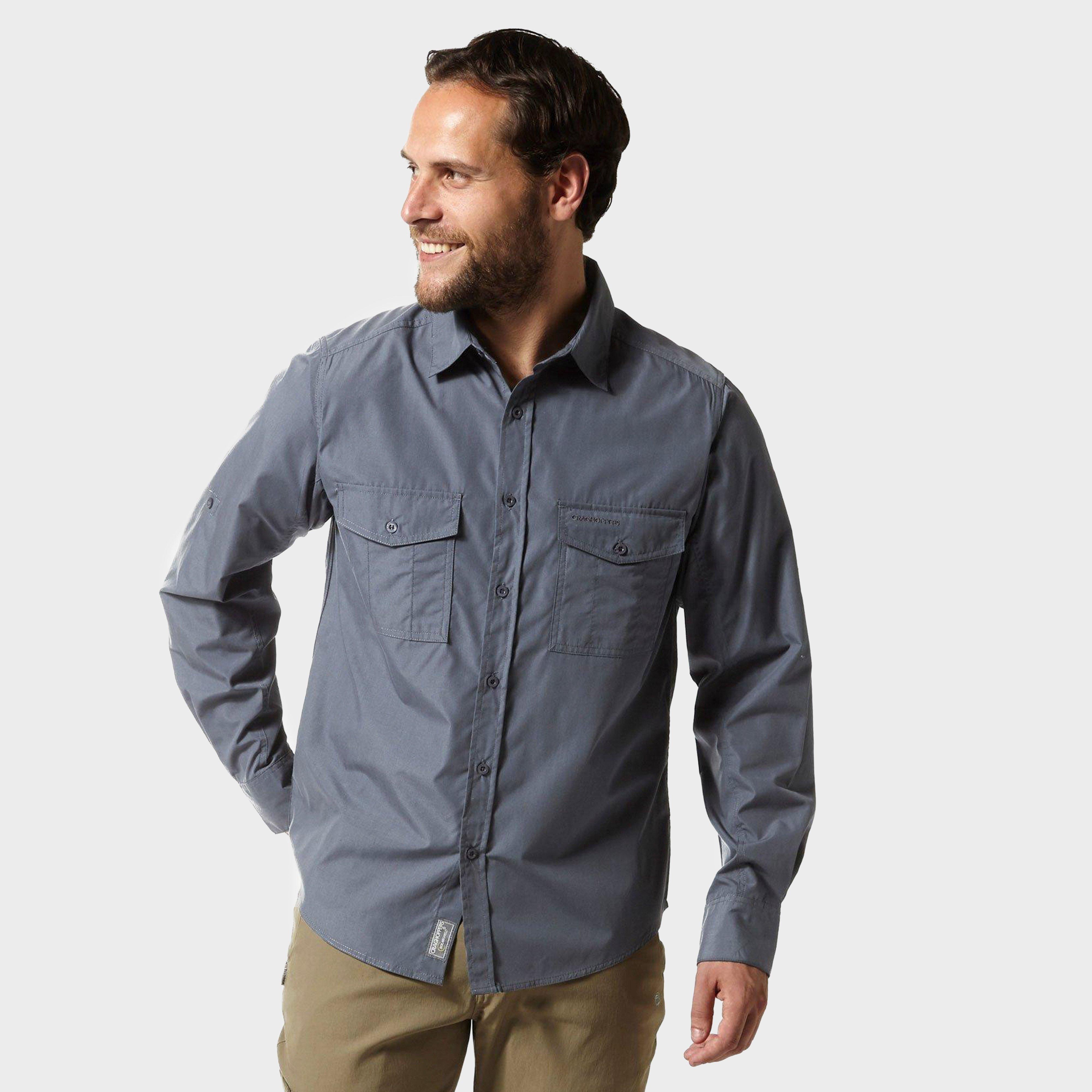 Click to view product details and reviews for Mens Kiwi Long Sleeved Shirt Grey.