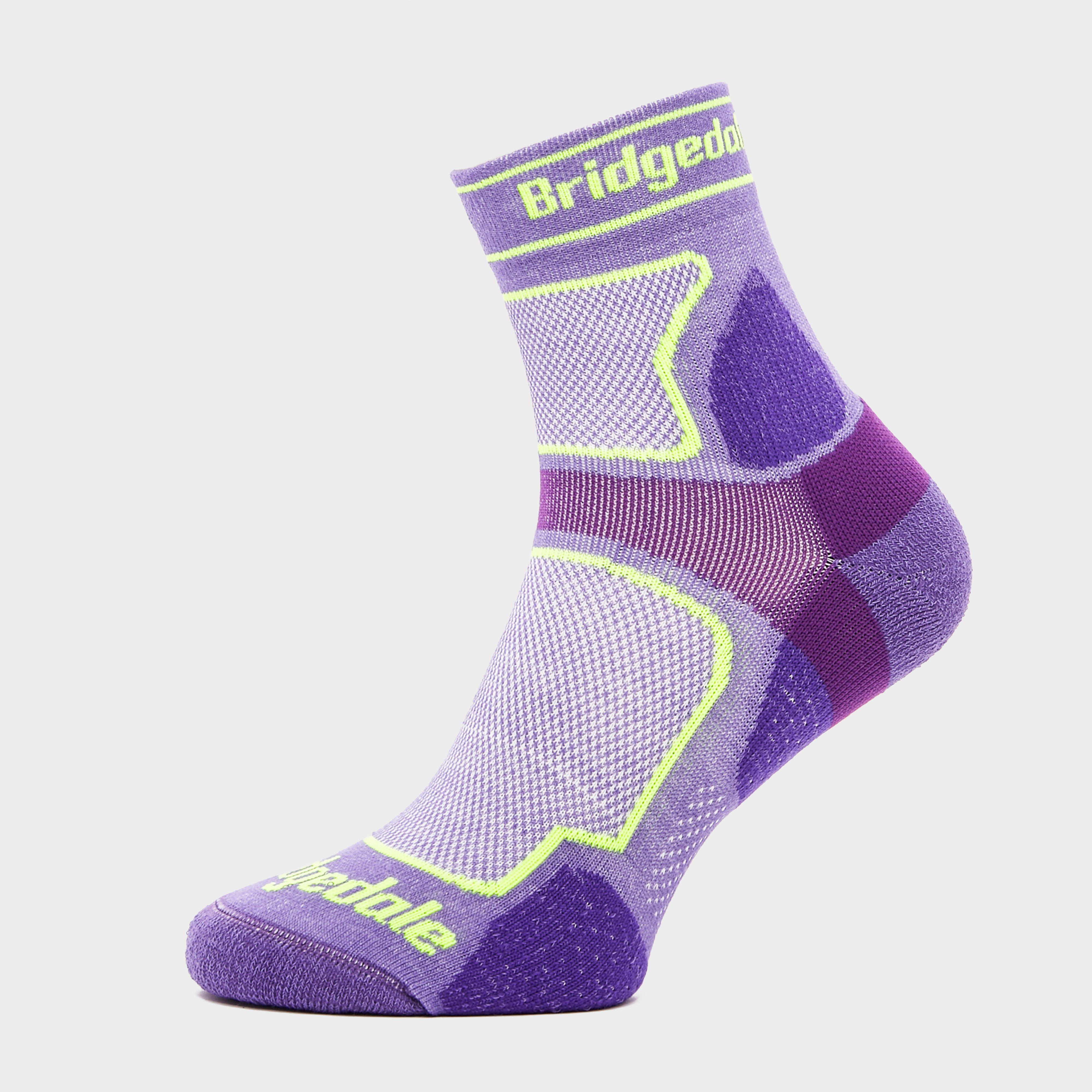 Bridgedale Women's Ultra Light T2 Coolmax® Sport Low Socks - Purple, Purple