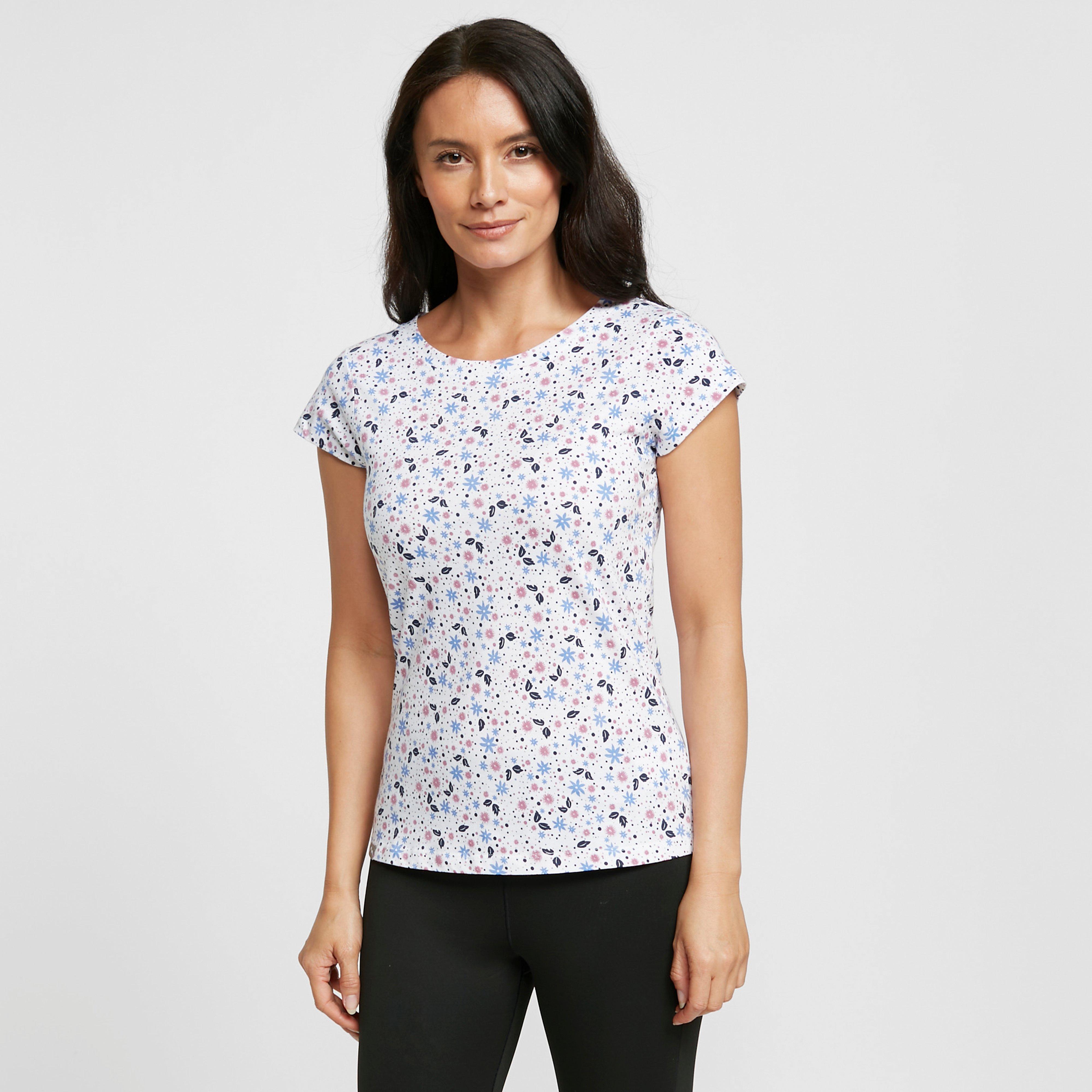 Click to view product details and reviews for Womens Ditsy Print Short Sleeved Tee White.