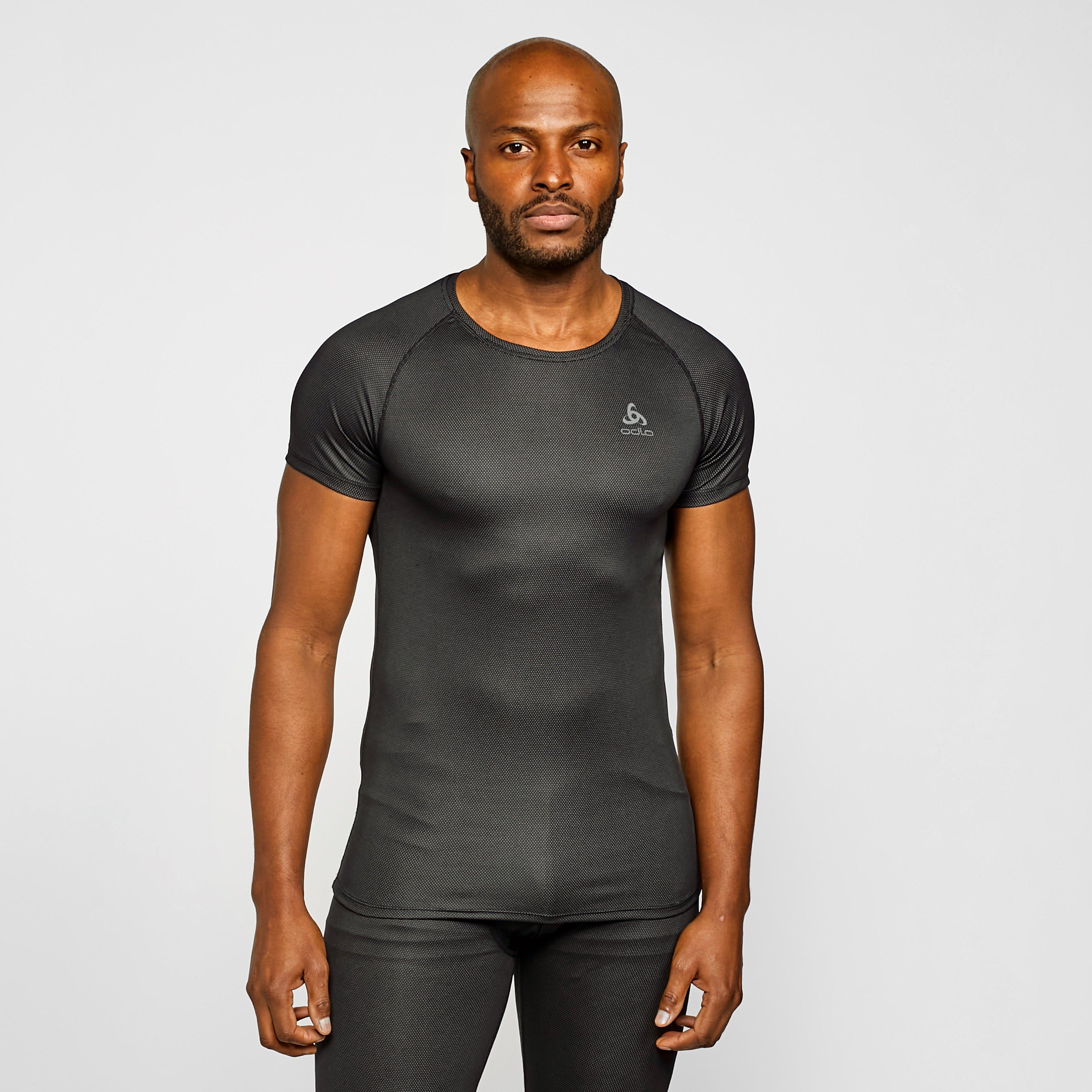 Odlo Men's Active F-Dry Light Short Sleeve Baselayer Top - Grey, Grey
