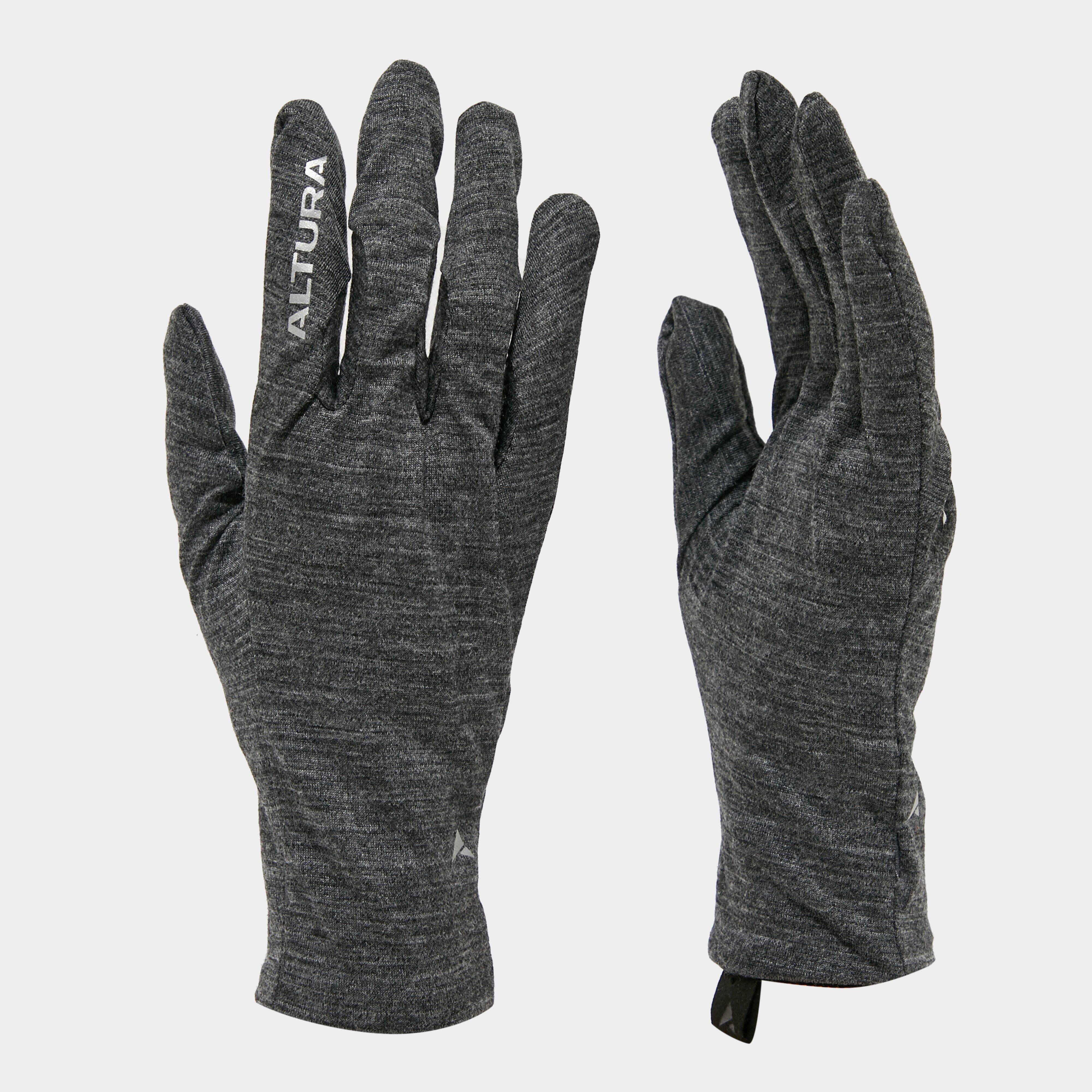 Merino Liner Gloves - Grey, Grey