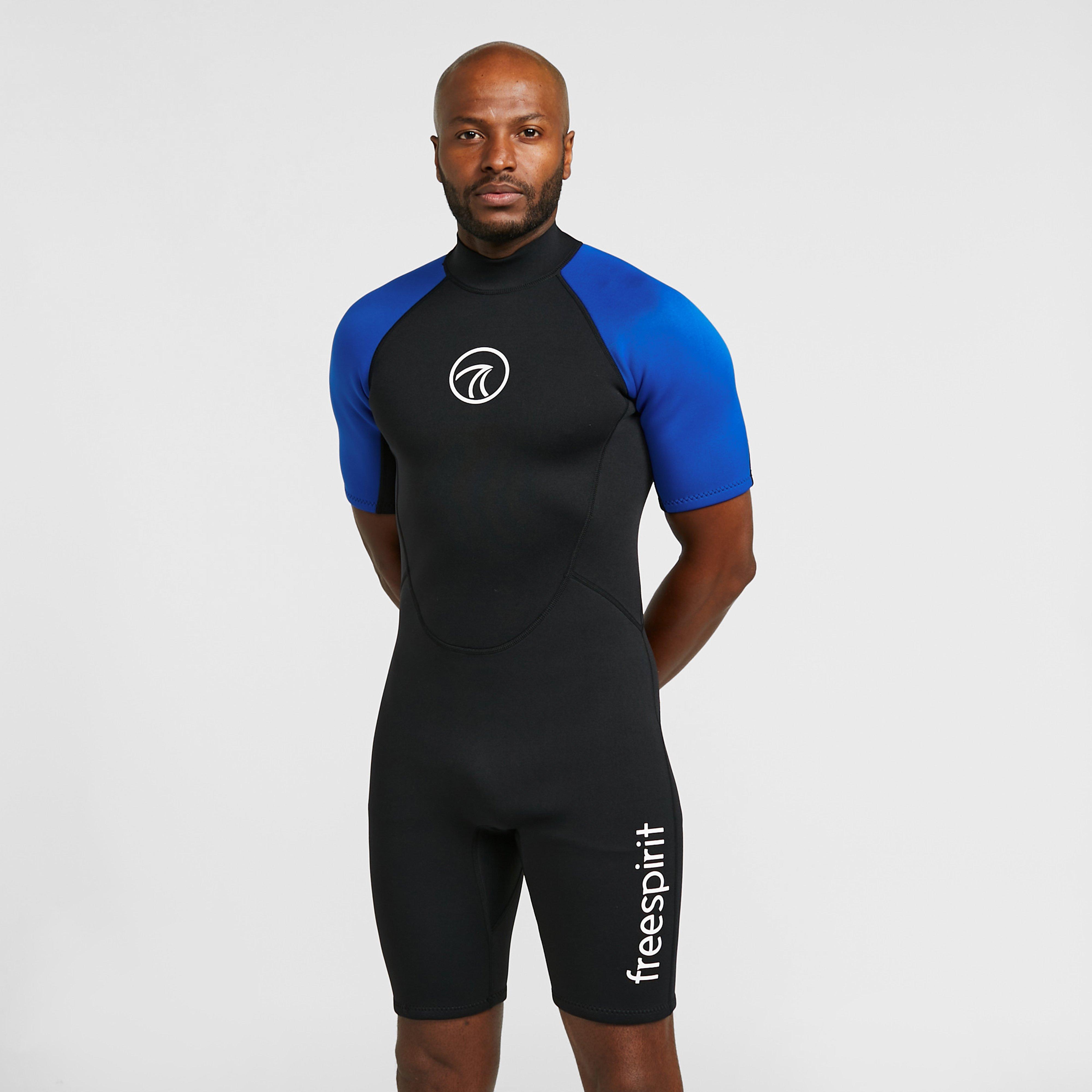Men's Short Wetsuit - Blue, Blue