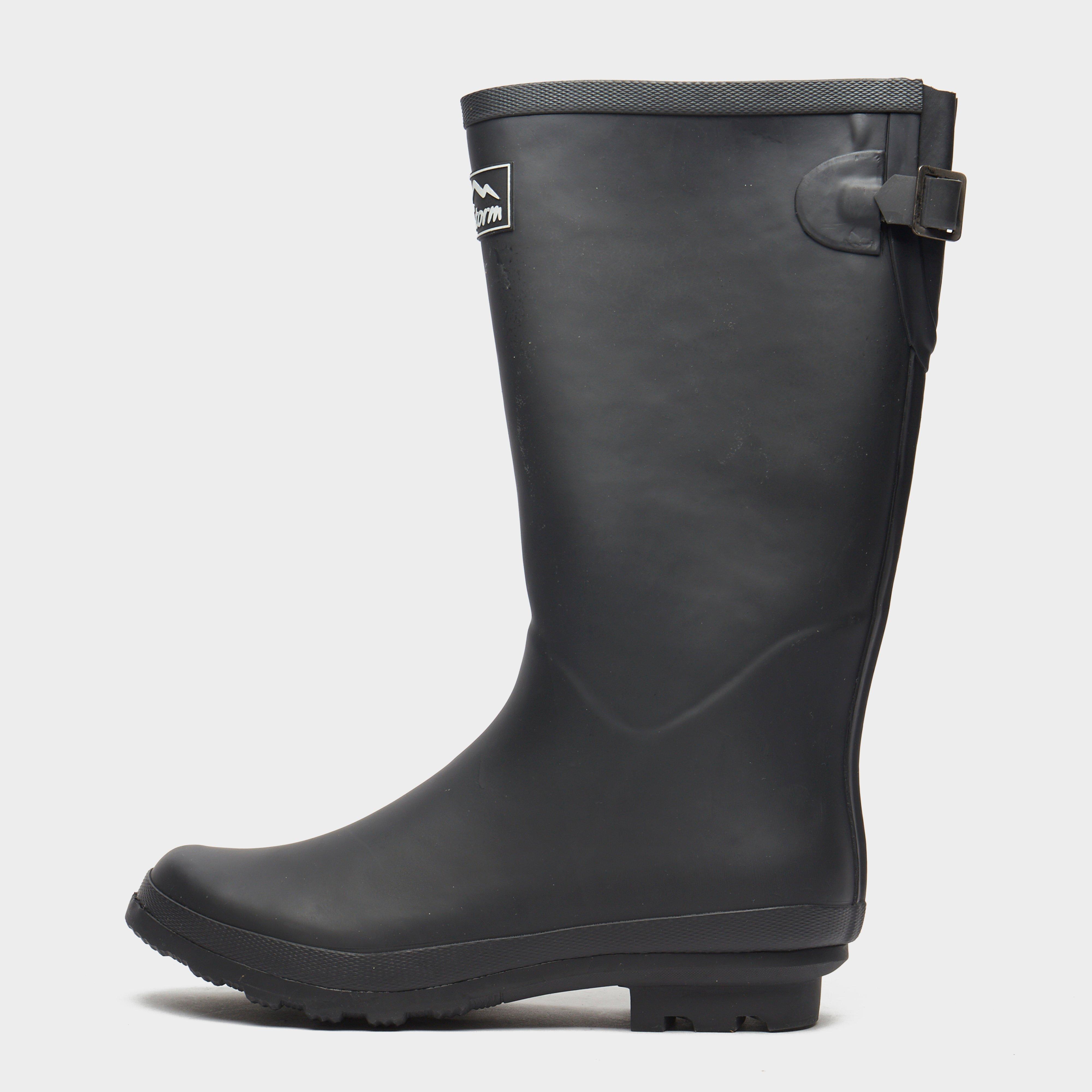 Women's Adjustable Wellies Tall - Black, Black