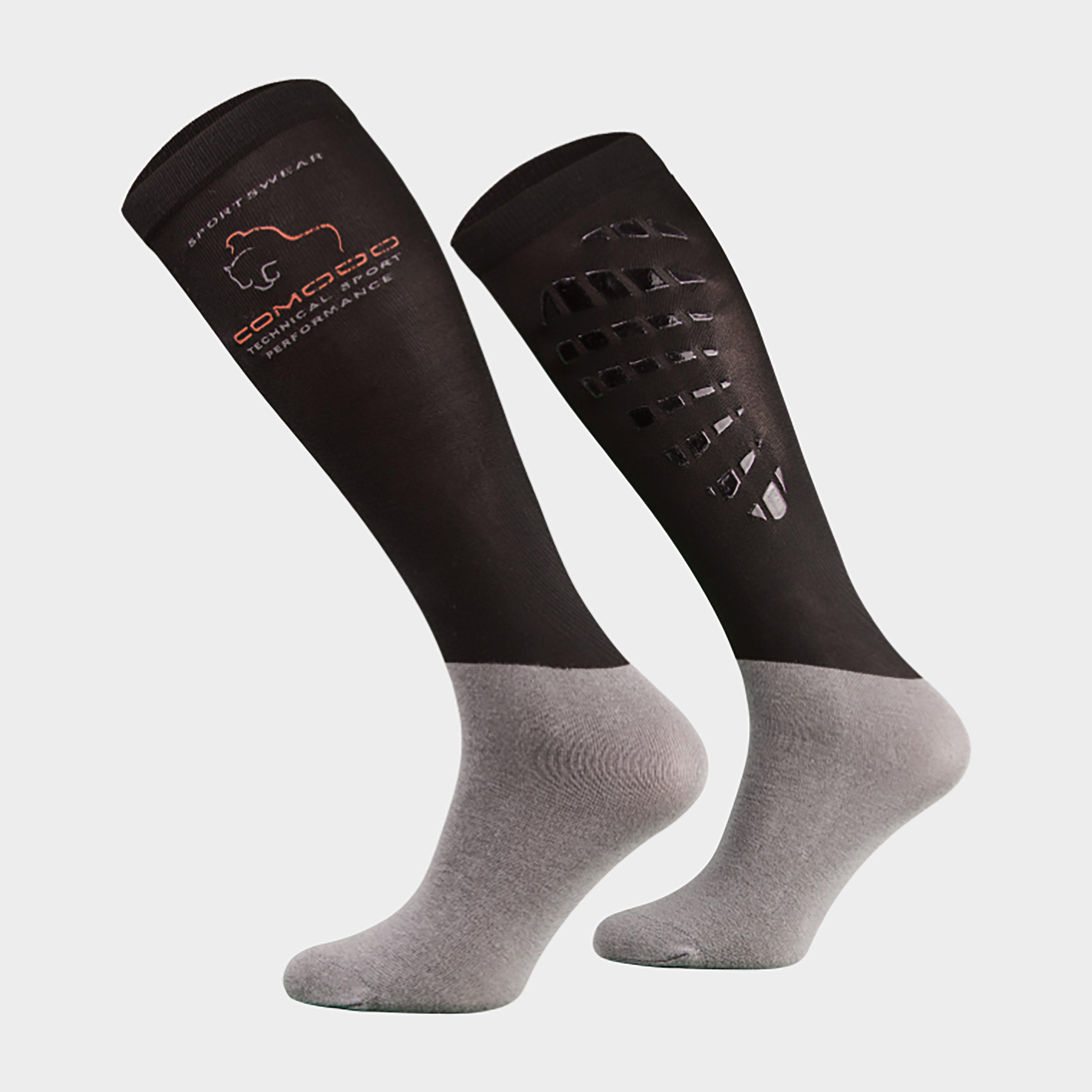 Unisex Silicone Grip Socks - Black, Black