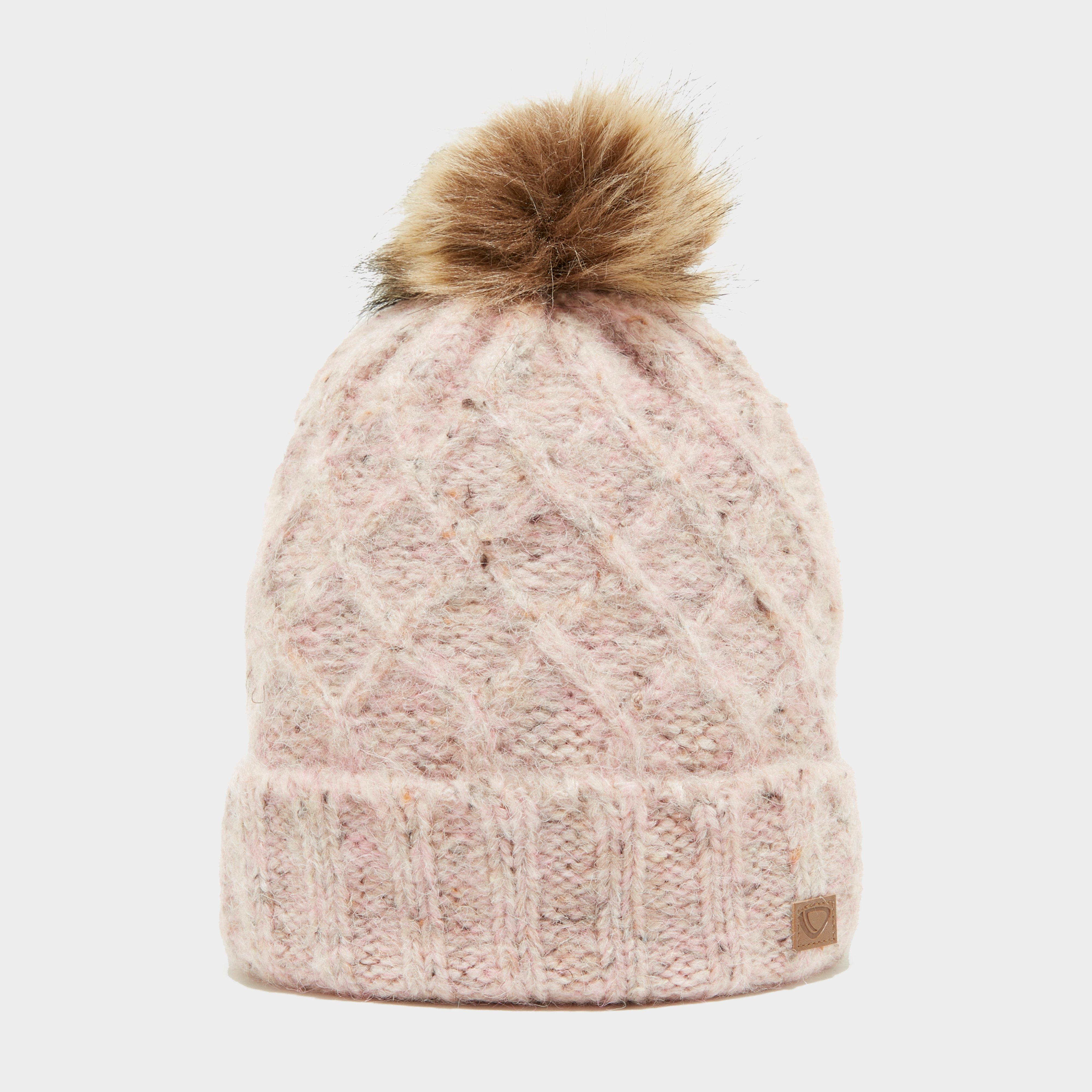 Women's Luxury Knit Pom Hat - Pink, Pink