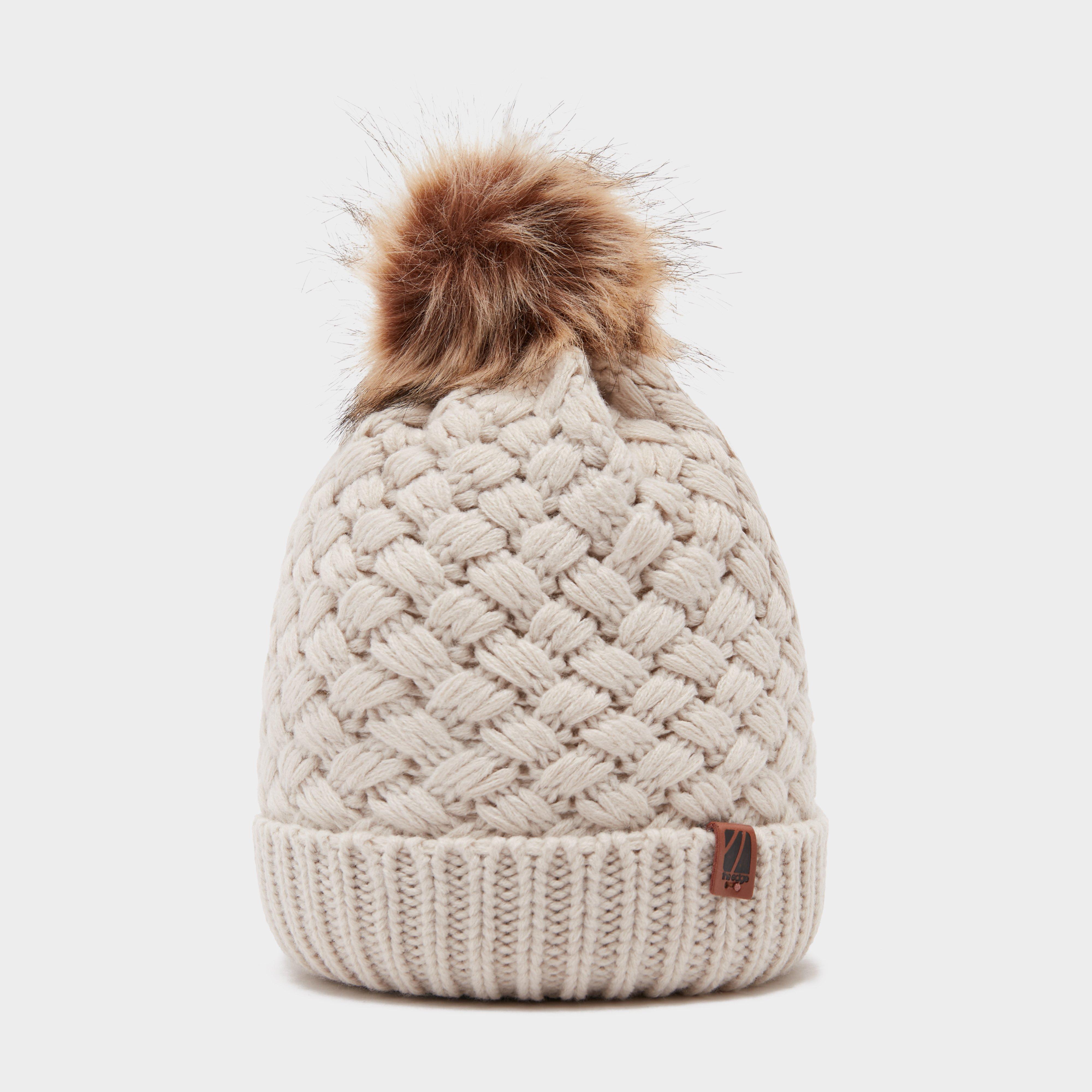 The Edge Women's Beth Bobble Hat - Beige, Beige