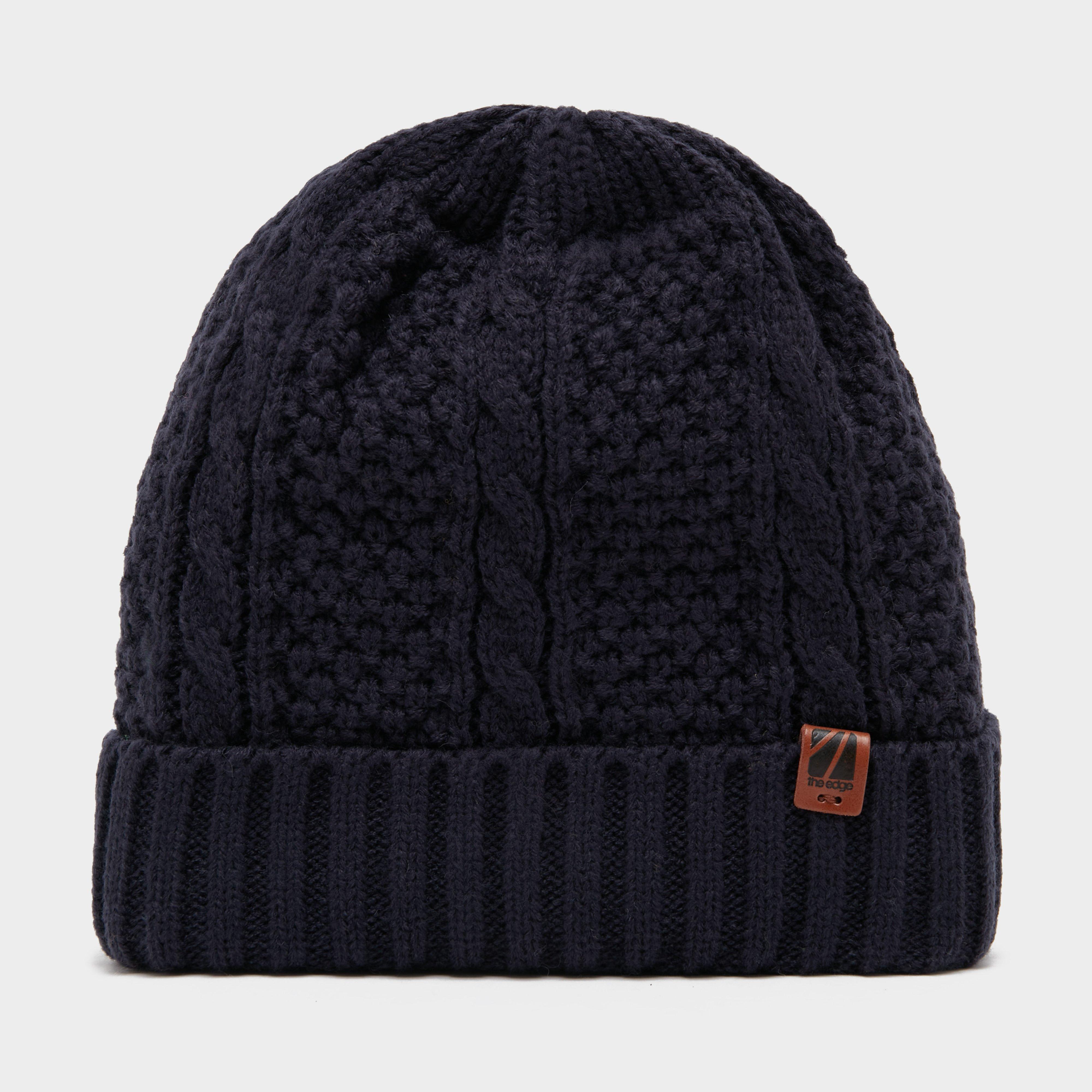 The Edge Mens Fisherman Beanie Hat - Nvy, NVY