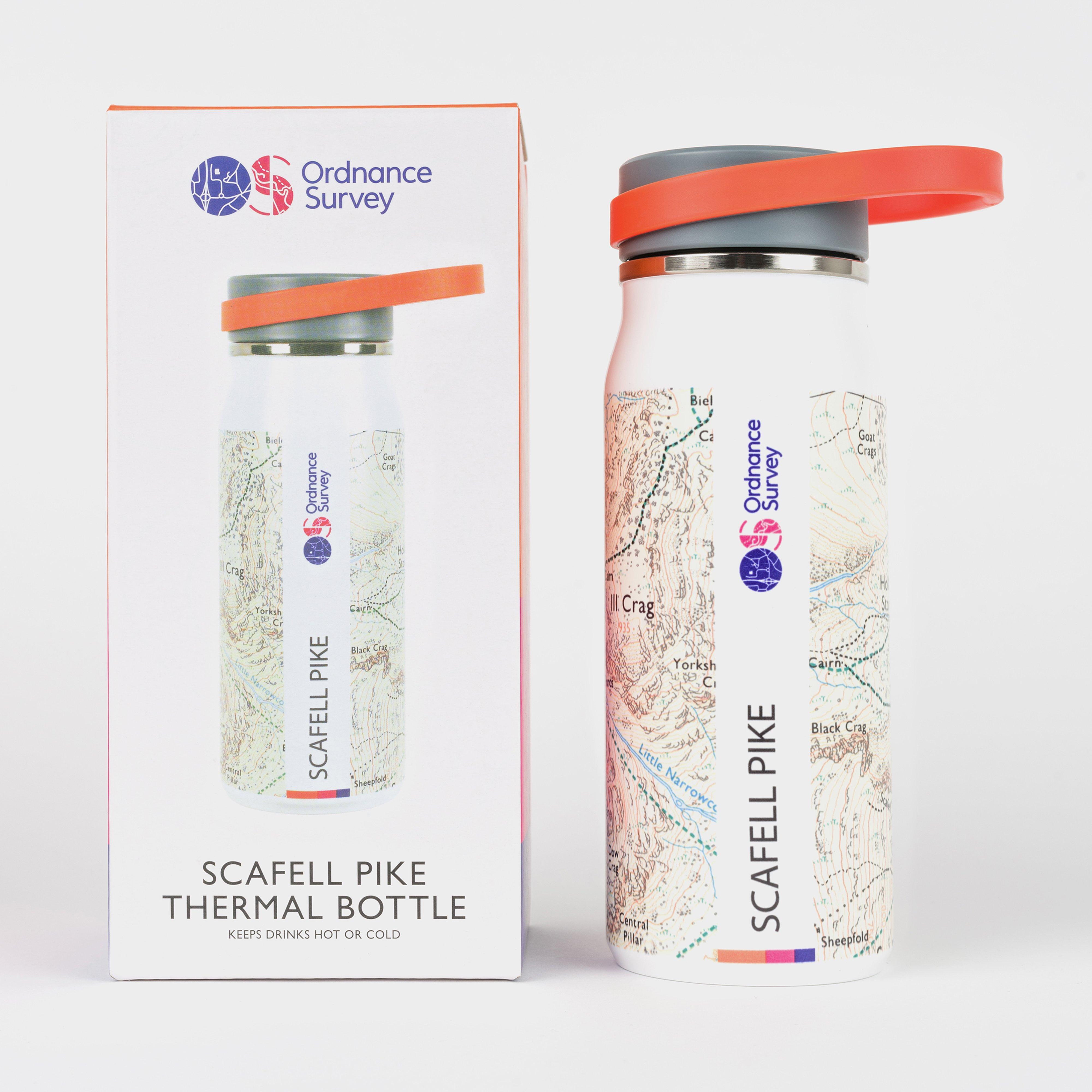 Ordnance Survey Scafell Thermal Bottle - White, White