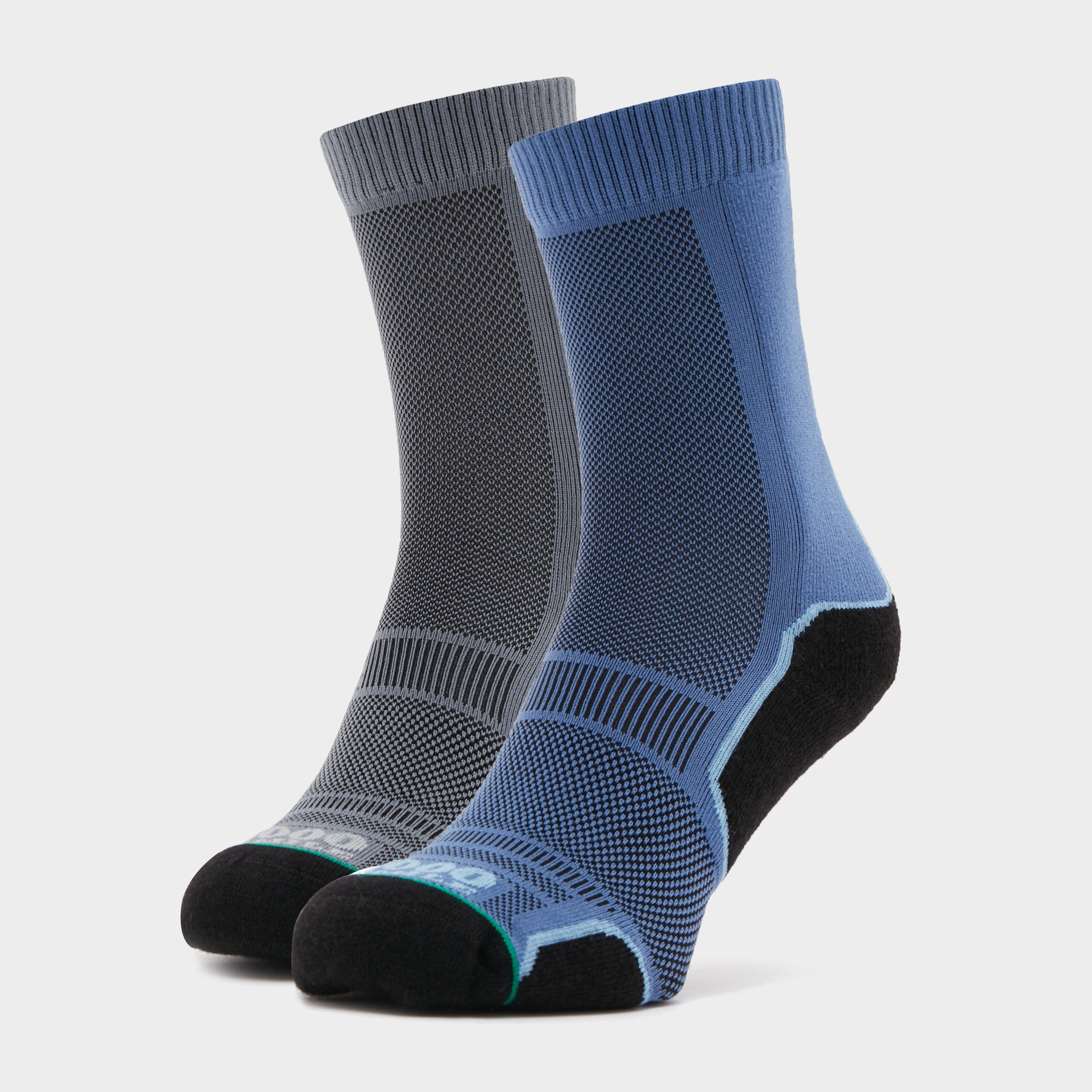 Men's Trek Socks 2 Pack, Grey