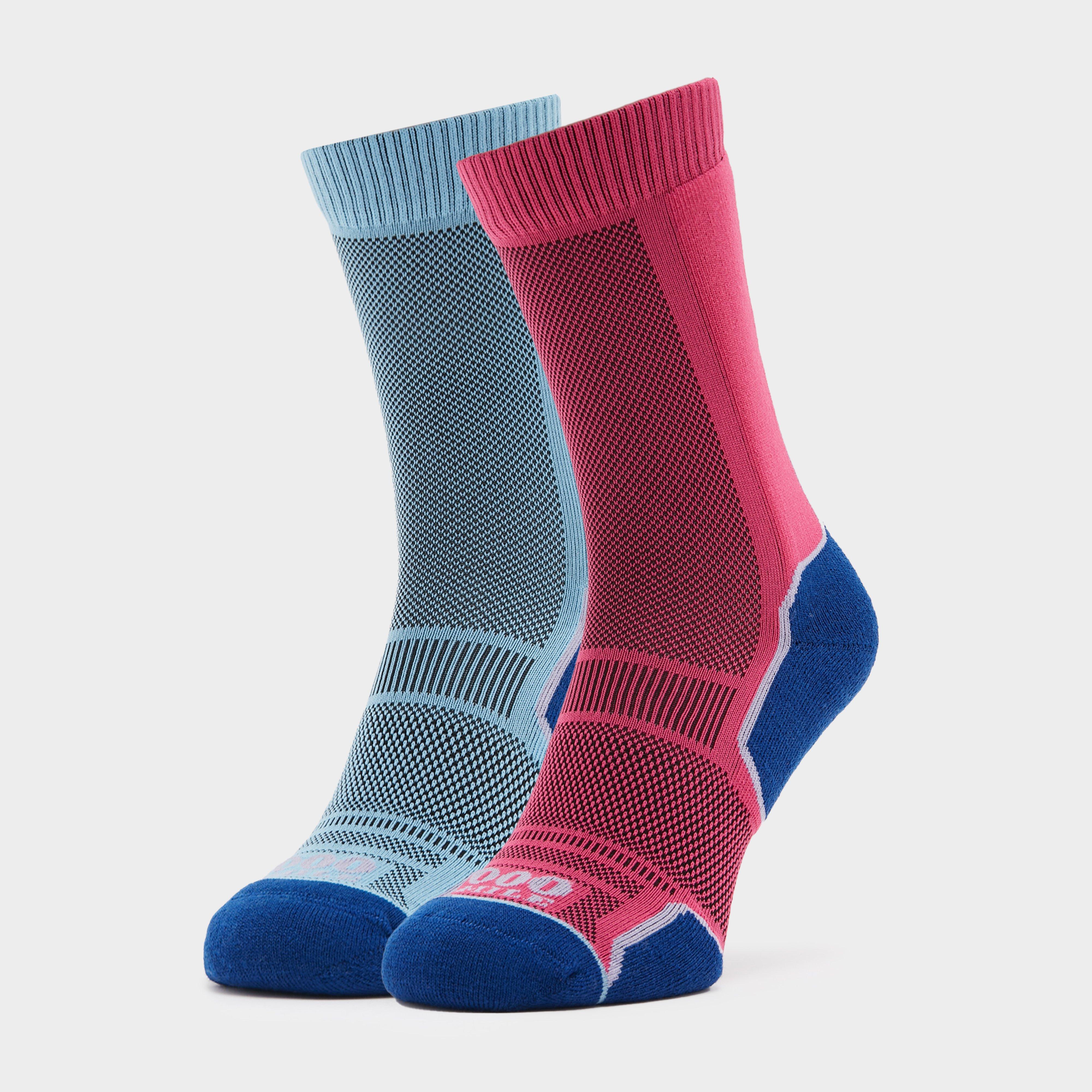 1000 Mile Women's Trek Socks 2 Pack - Purple, PURPLE