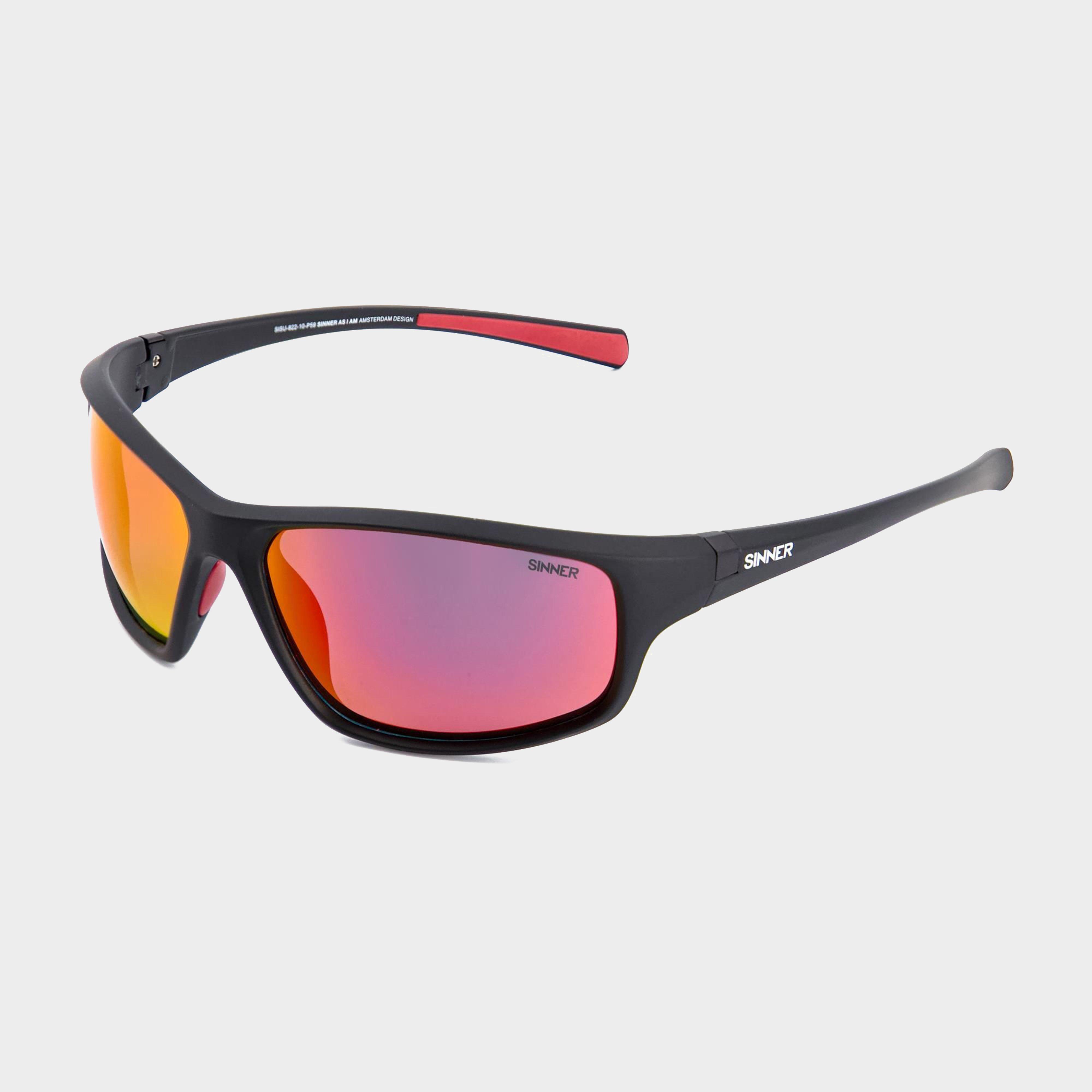 Eyak Sintec® Sunglasses Matte Black - Red