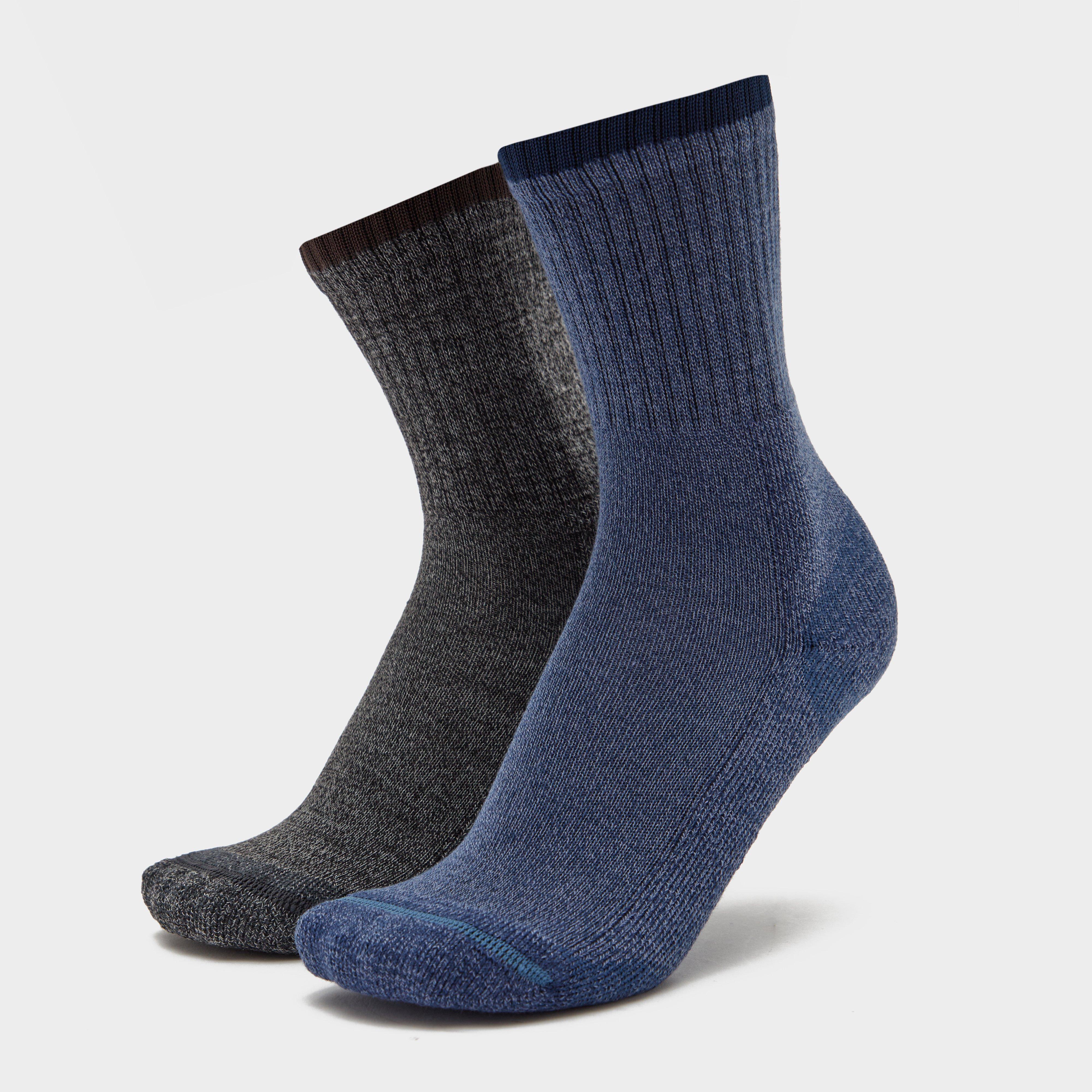 Essentials Men's Walking Socks 2 Pack, Navy