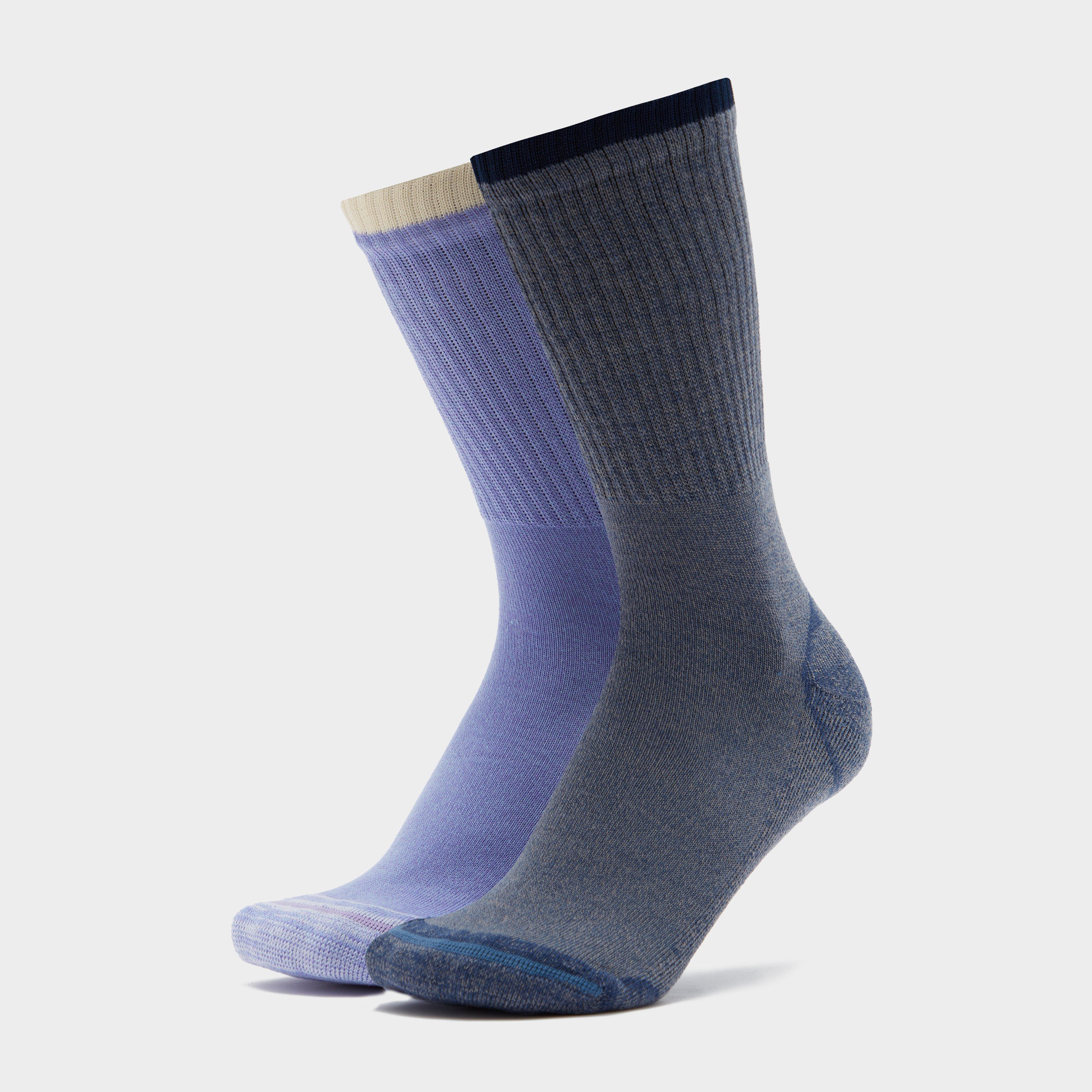 Women's Essentials 2 Pack Walking Socks - Grey, Grey