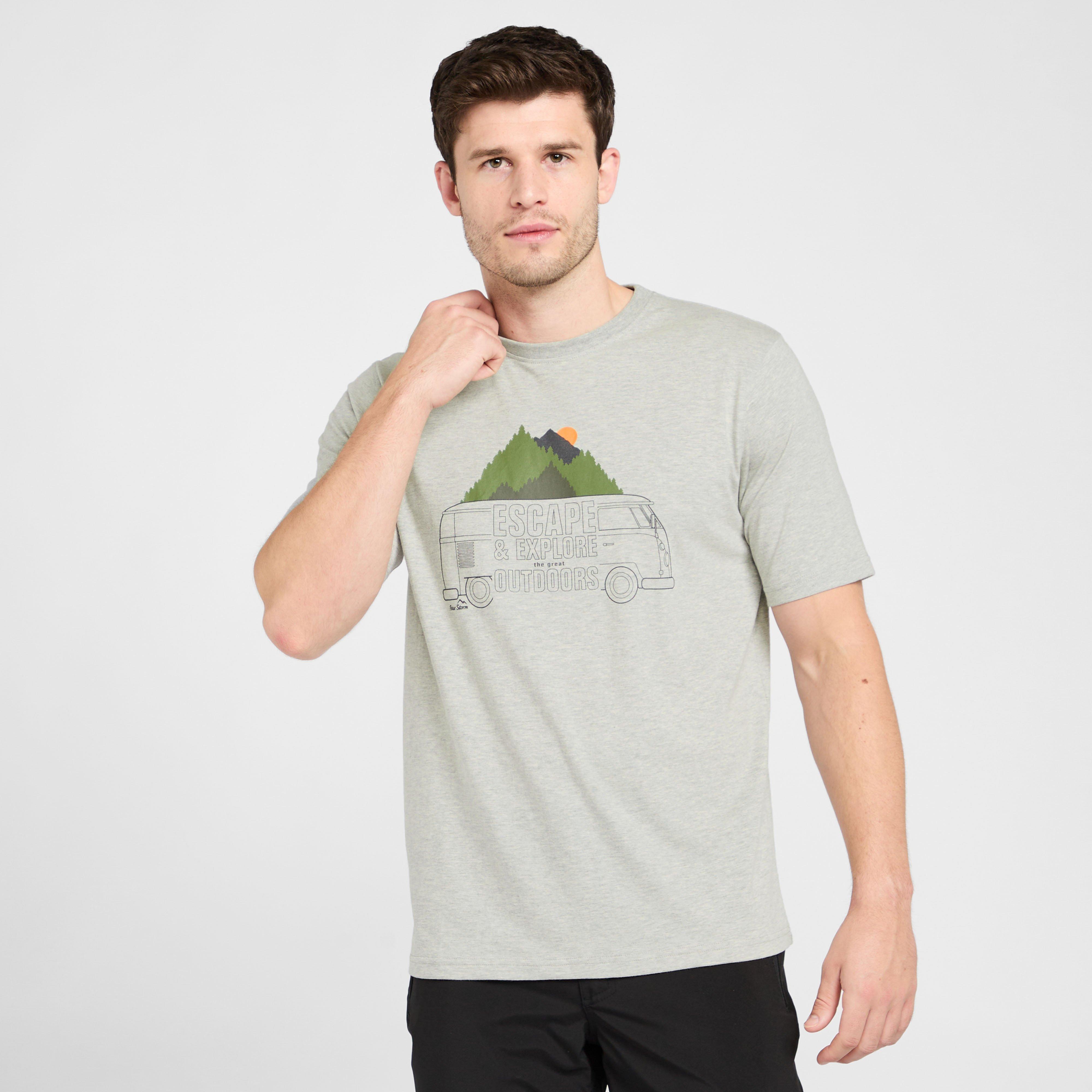 Men's Campervan T-Shirt, Grey