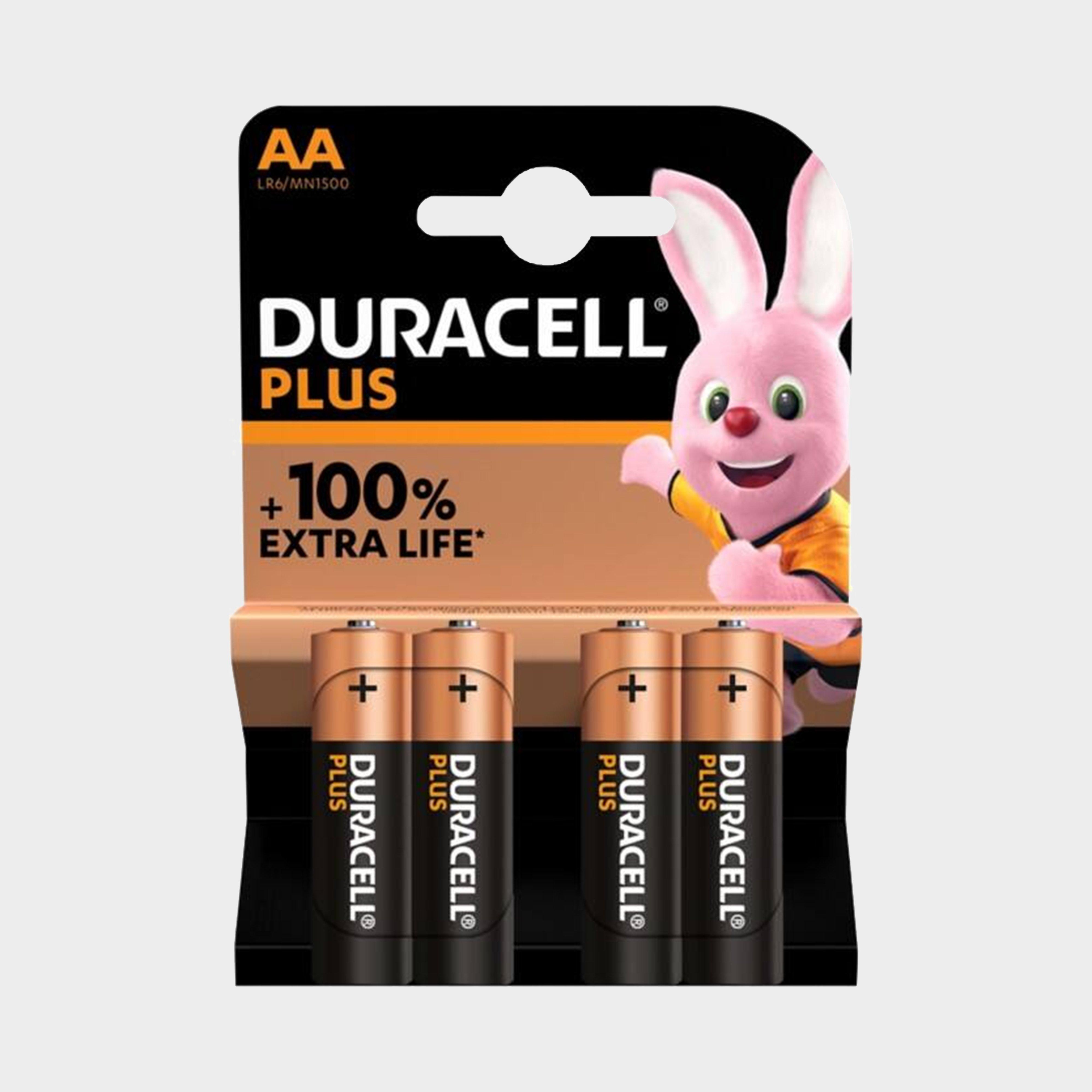 Duracell Aa Plus Batteries (Pack Of 4) - Black, Black