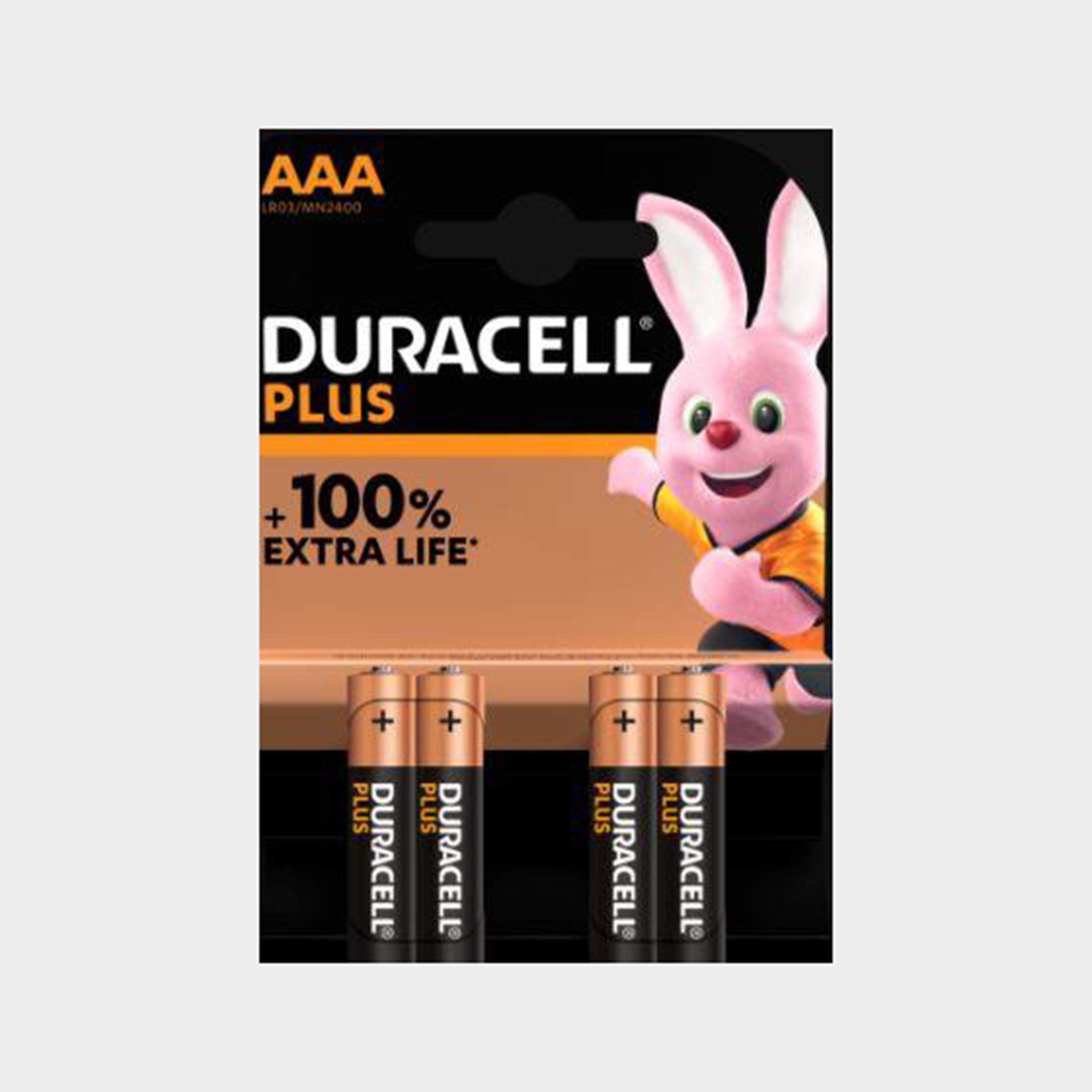 Duracell Aaa Plus 100 Batteries (4 Pack) - Black, Black