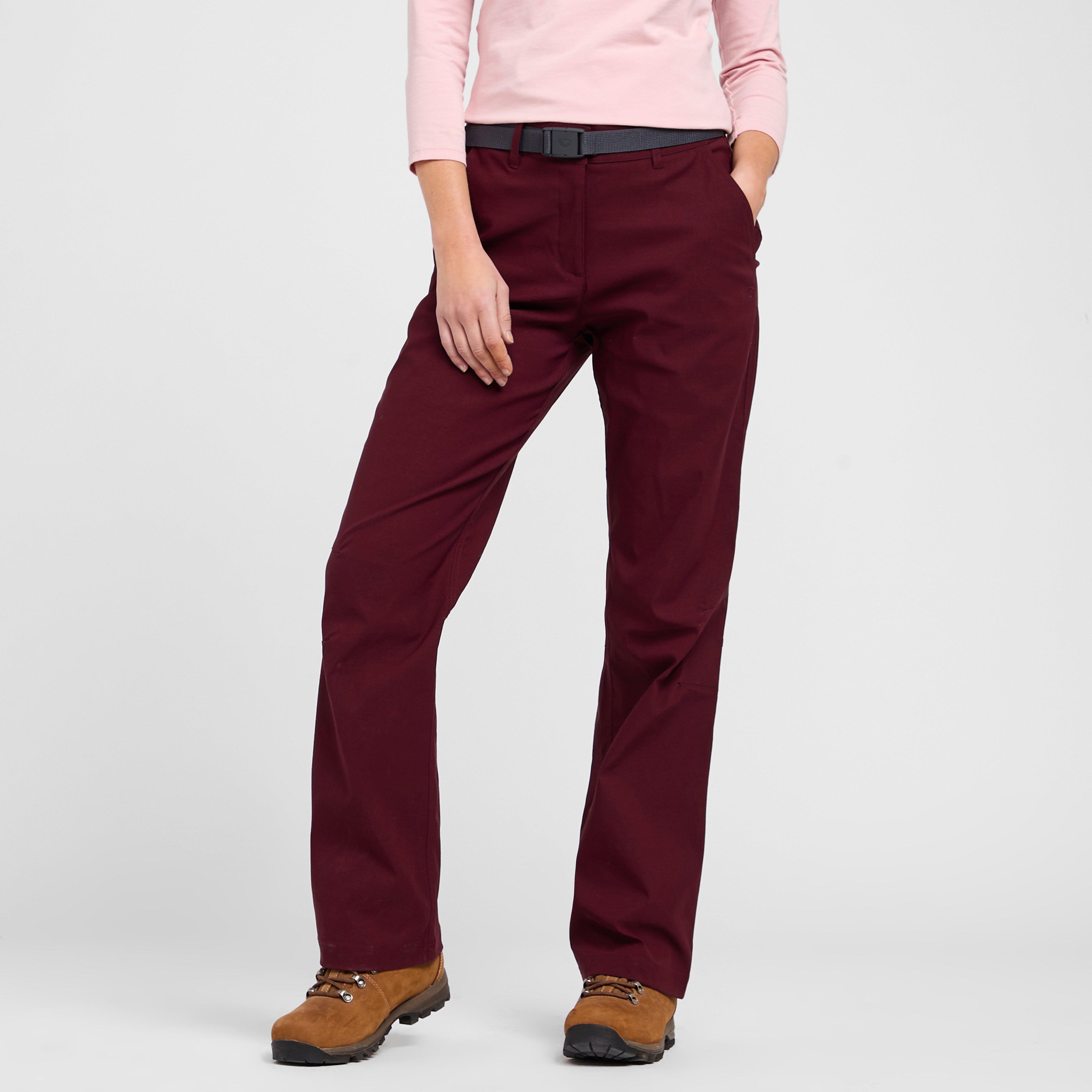 Brasher Women's Stretch Trousers - Burgundy, Burgundy