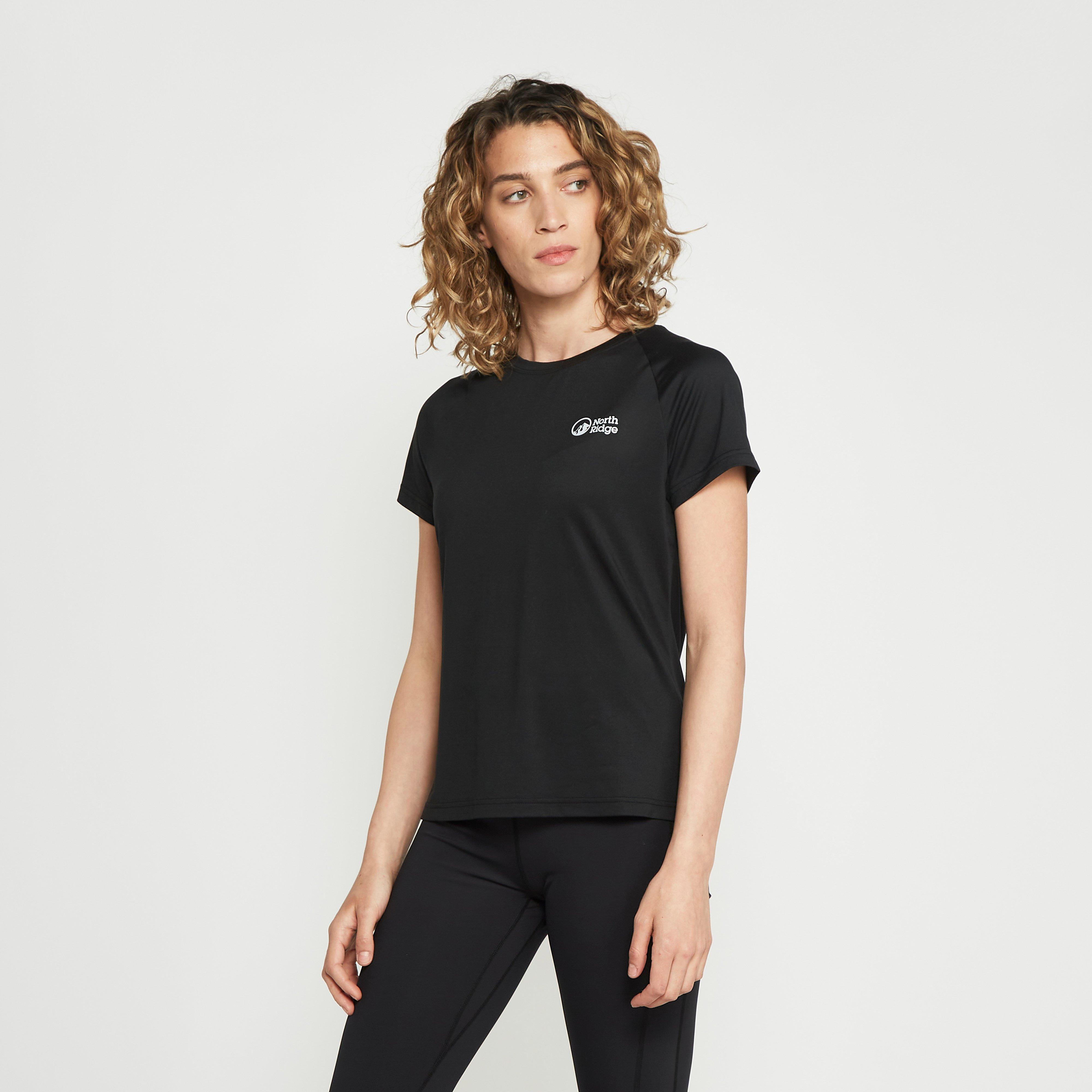 North Ridge Women's Tech Tee Plus - Black, Black