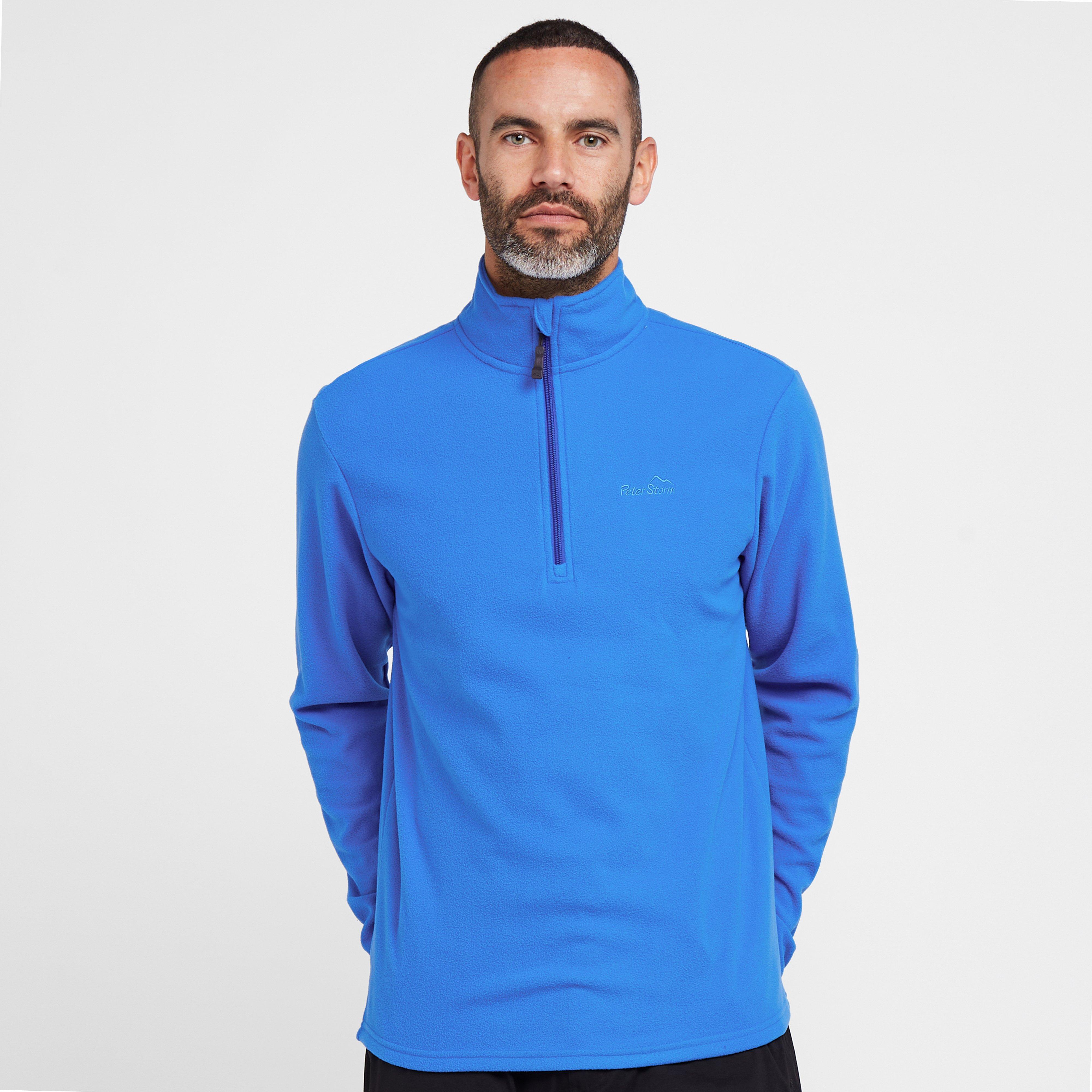 Mens Bracken Half Zip Fleece Blue - Blue, Blue