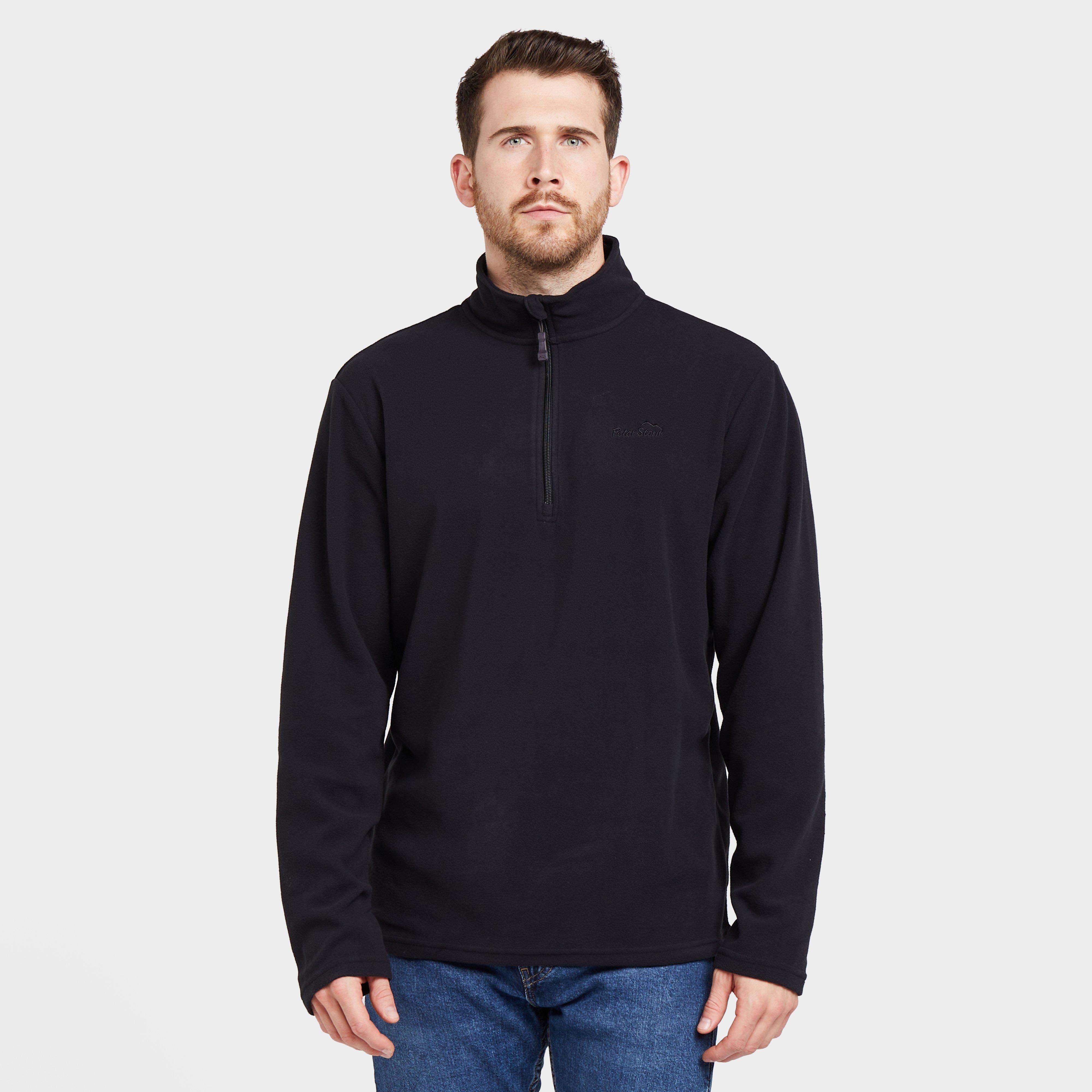 Mens Bracken Half Zip Fleece Black - Black